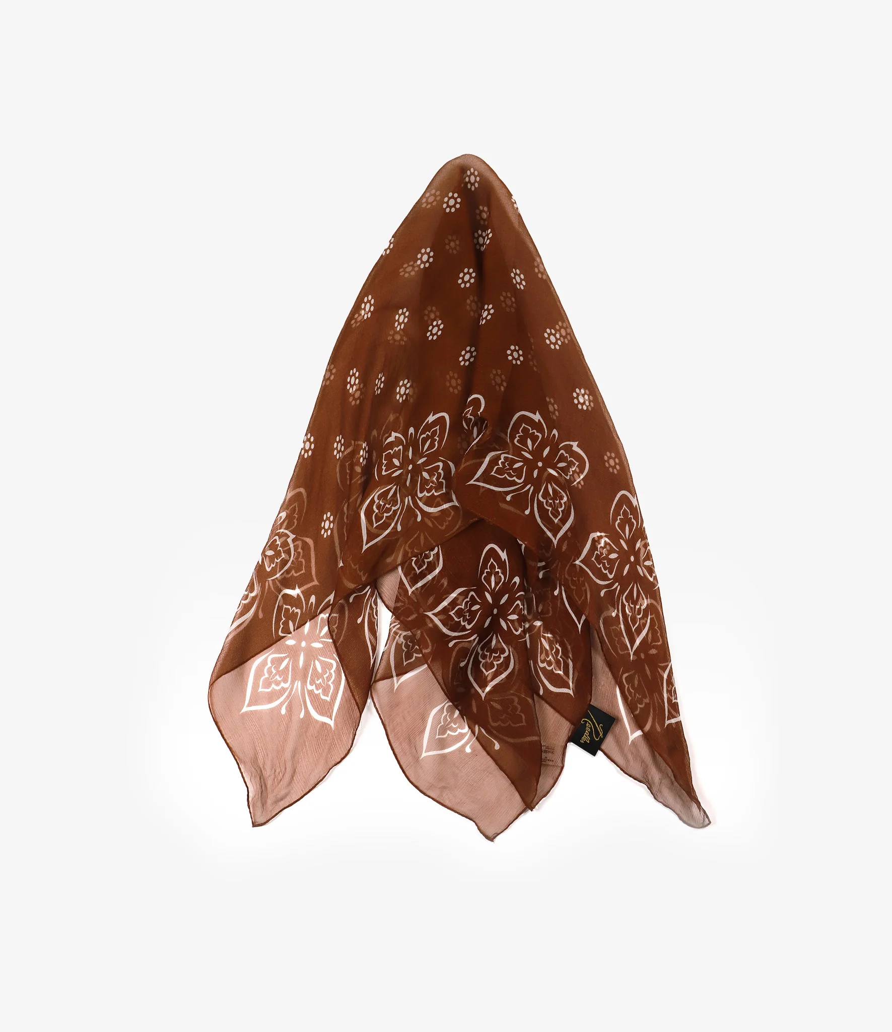 Silk Crepe Bandana Scarf - Image 7
