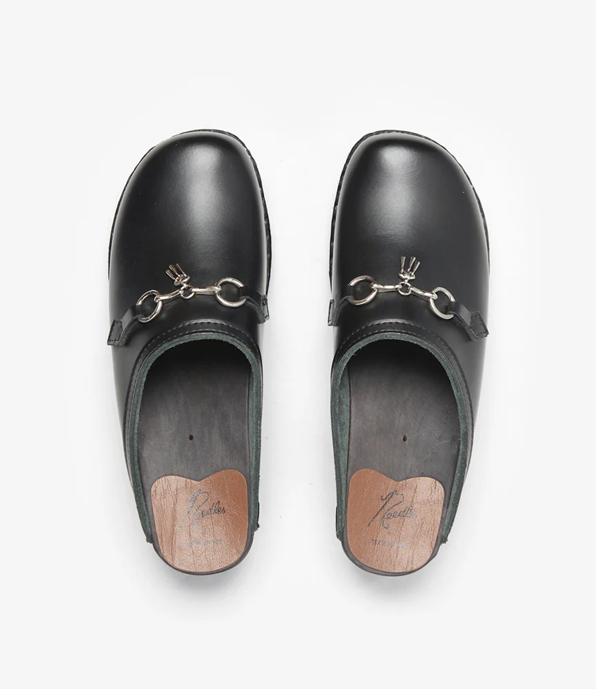 Tassel Bit 'Monet' Clog – Black Leather - Image 7