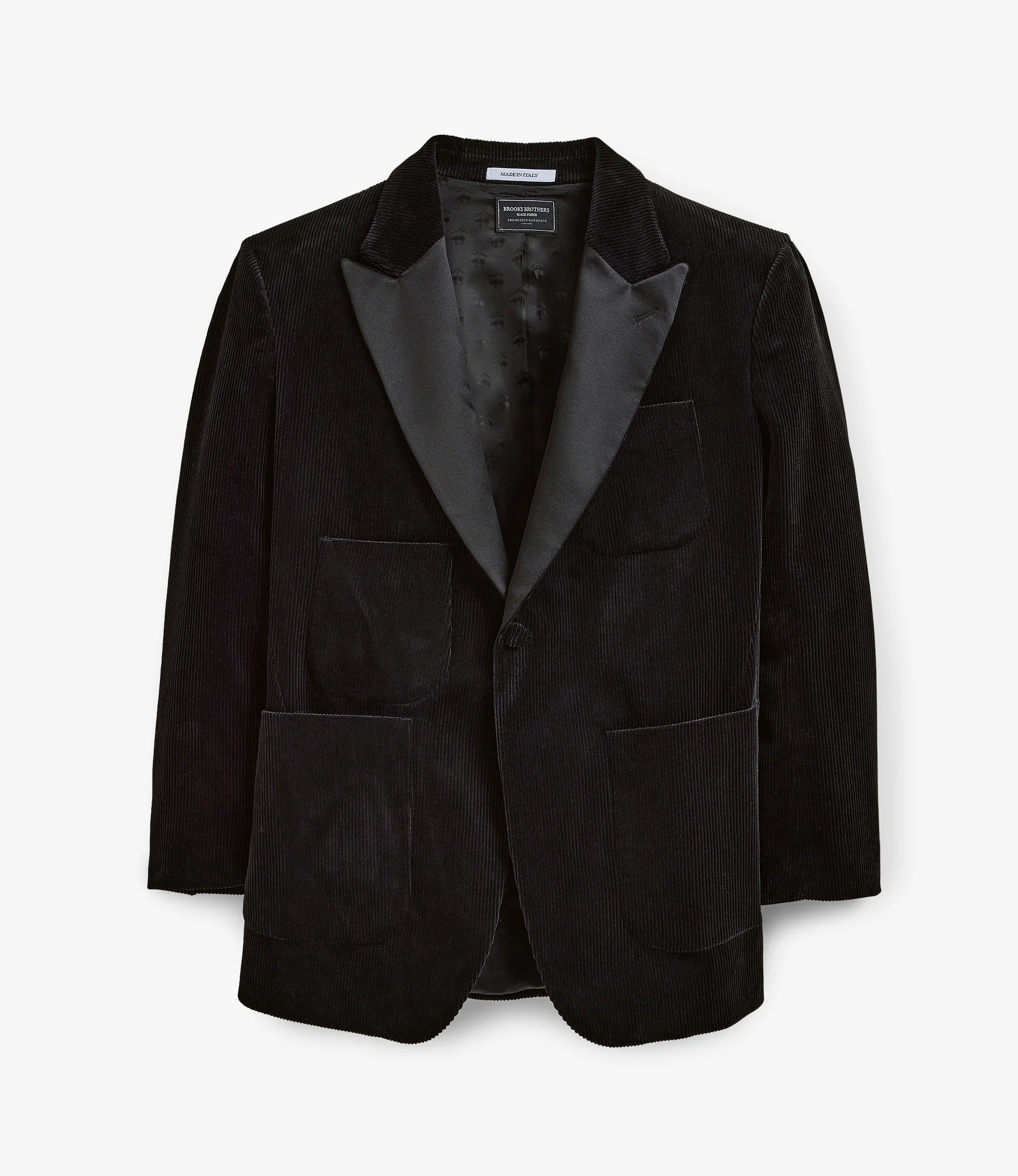 Oversized Tux Jacket – Black Corduroy