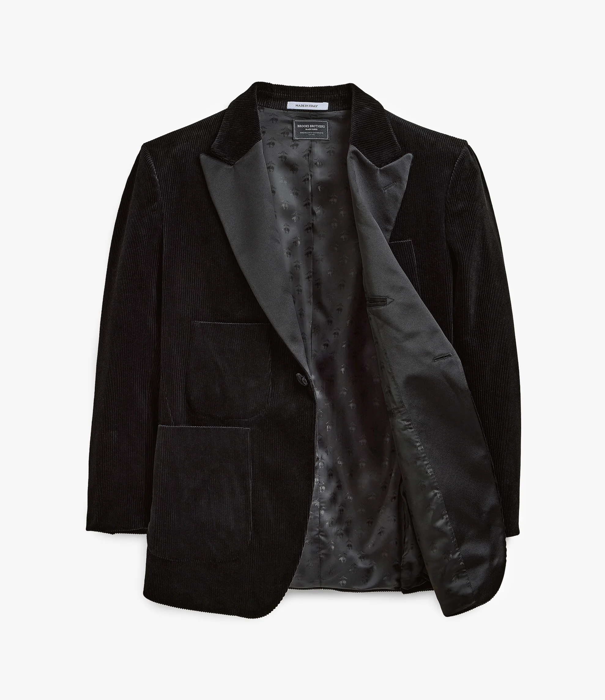 Oversized Tux Jacket – Black Corduroy - Image 2