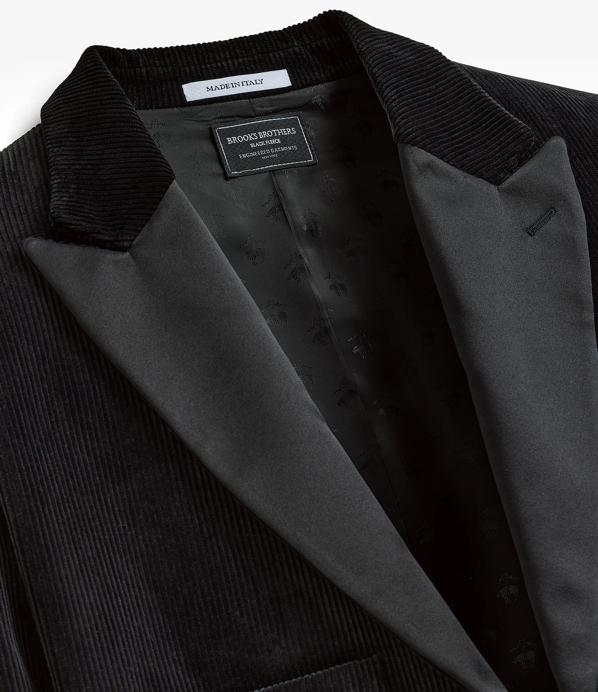 Oversized Tux Jacket – Black Corduroy - Image 3