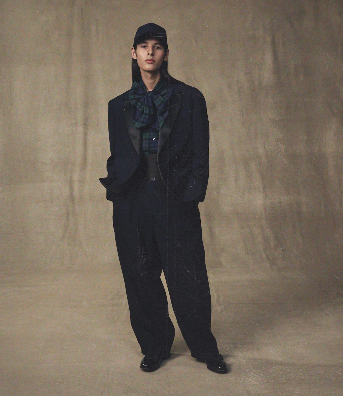 Oversized Tux Jacket – Navy Wool - Image 5