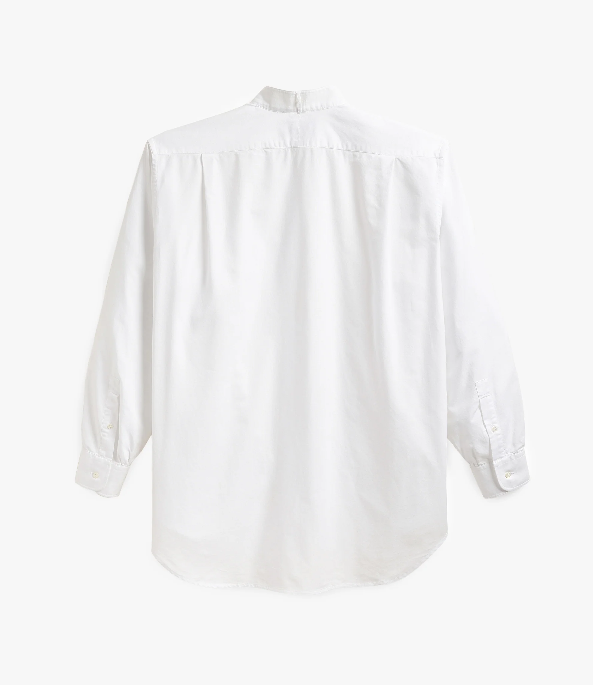 Oversized Wing Collar Shirt – White Oxford - Image 3