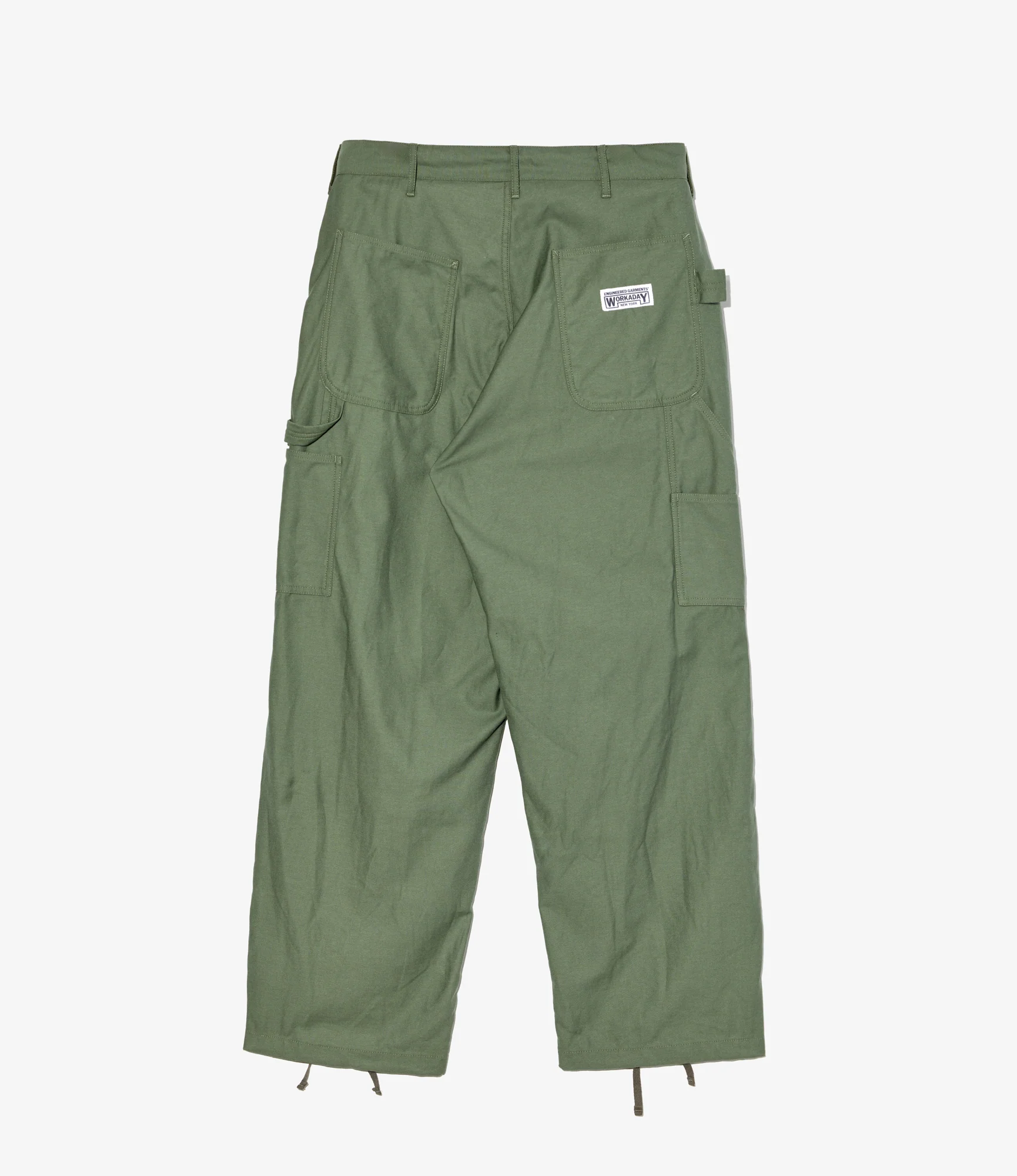 Painter Pant – Olive Reversed Sateen - Image 2