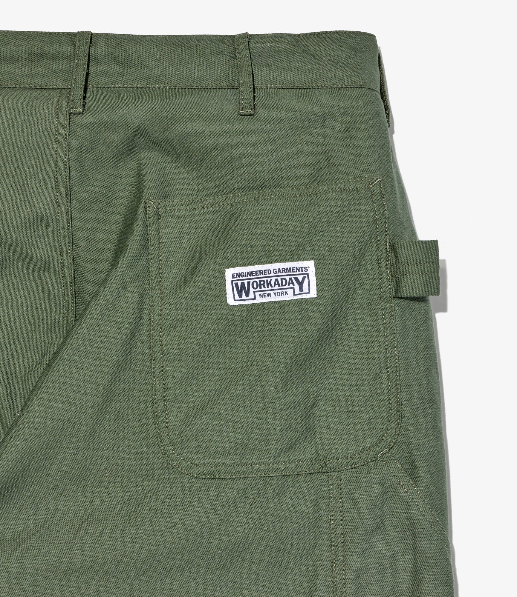 Painter Pant – Olive Reversed Sateen - Image 4