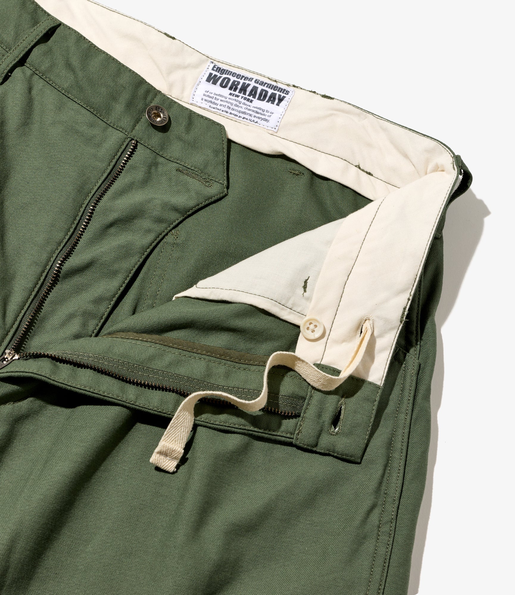 Painter Pant – Olive Reversed Sateen - Image 5