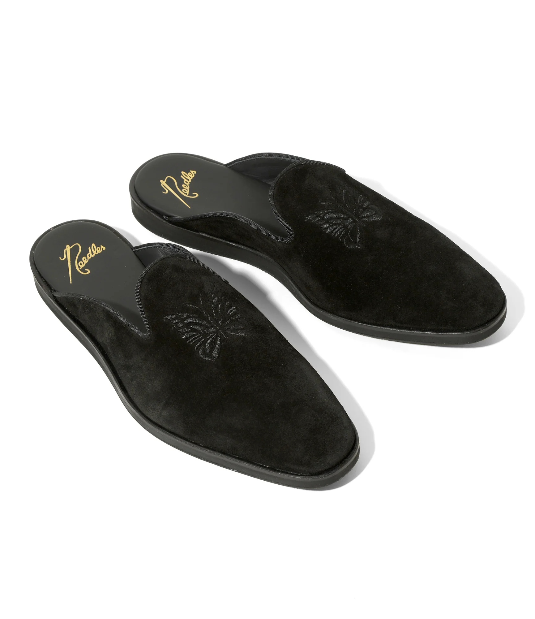 Papillon Embroidered Slip-In – Black Suede - Image 2
