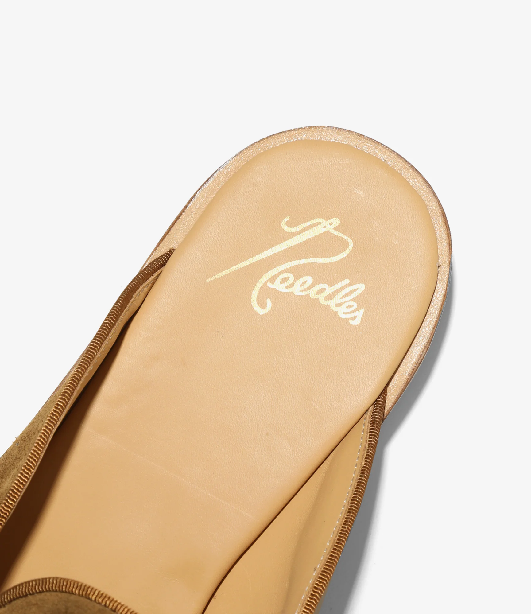 Papillon Embroidered Slip-In – Brown Suede - Image 5