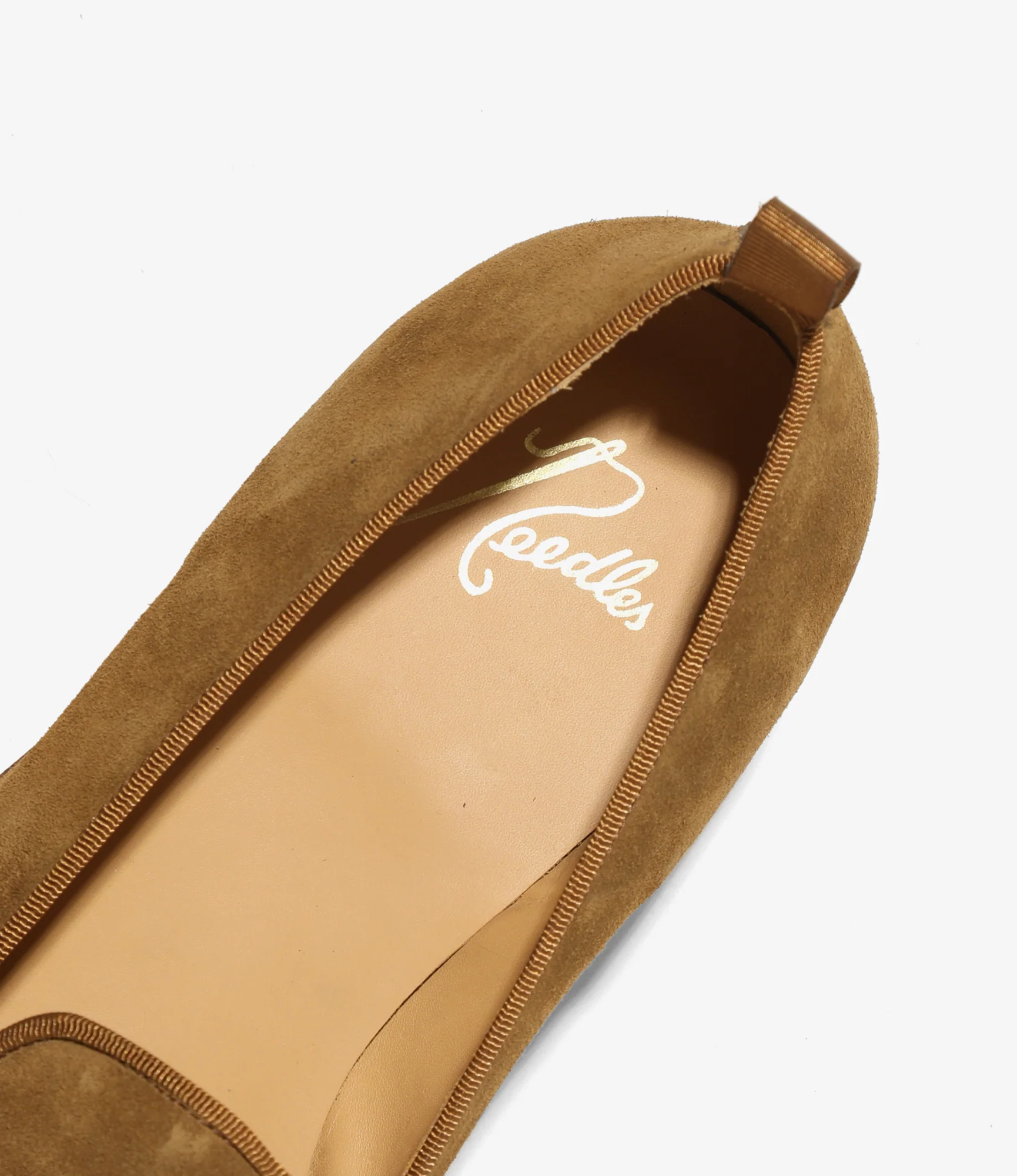 Papillon Embroidered Slip-On – Brown Suede - Image 5