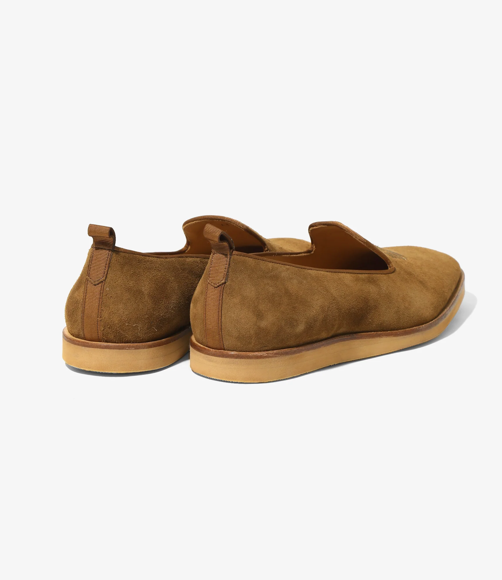 Papillon Embroidered Slip-On – Brown Suede - Image 6