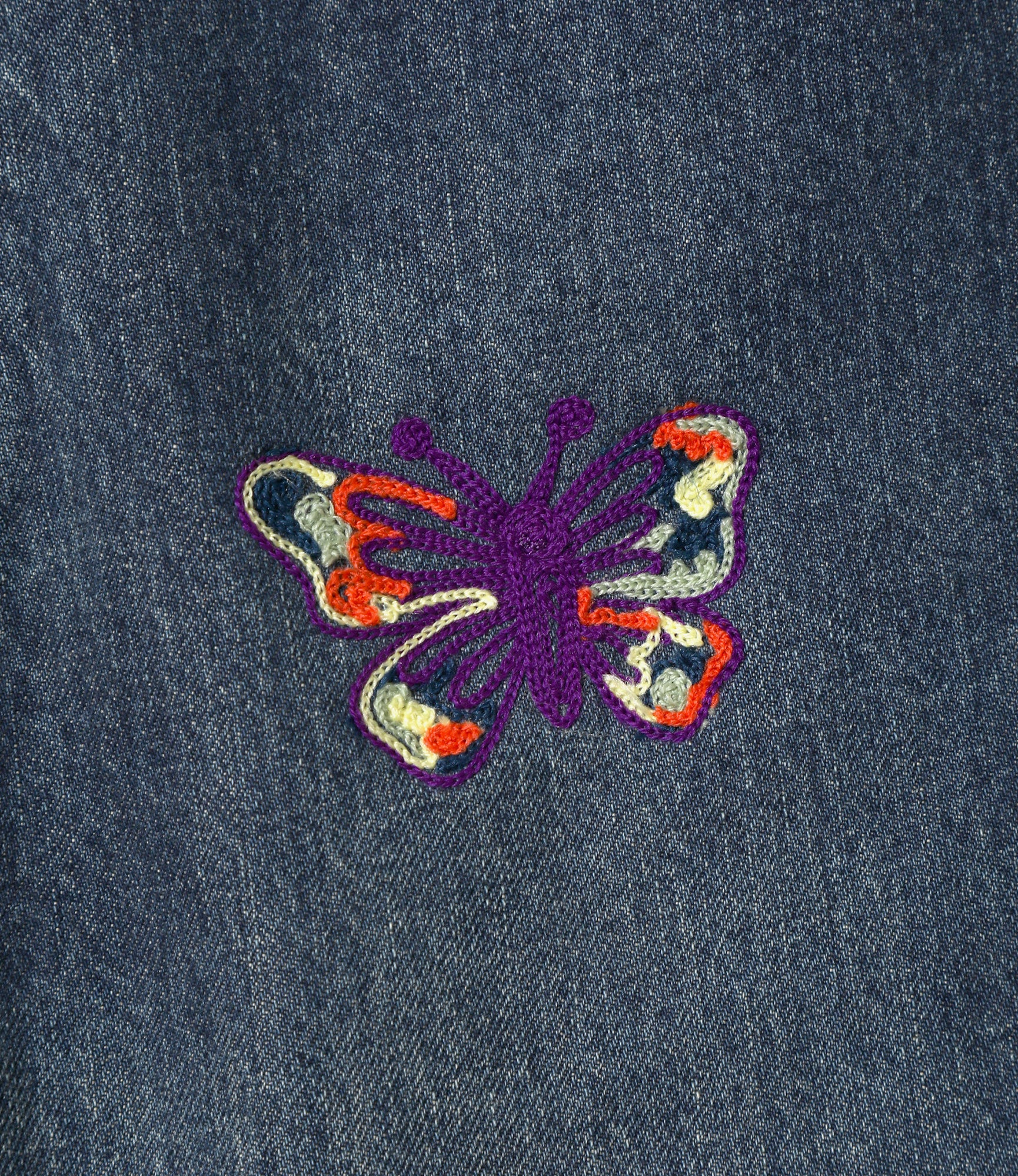 Papillon Embroidered Boot-Cut Jean – Indigo 12oz Denim - Image 2