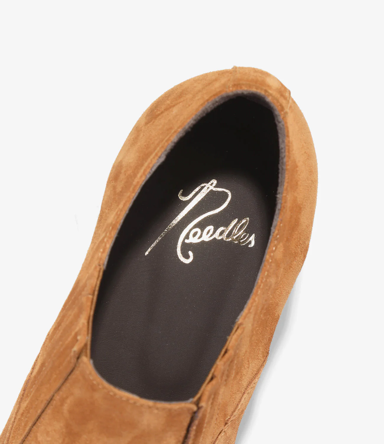 Papillon Stitched Cowboy Shoe – Brown Suede - Image 7