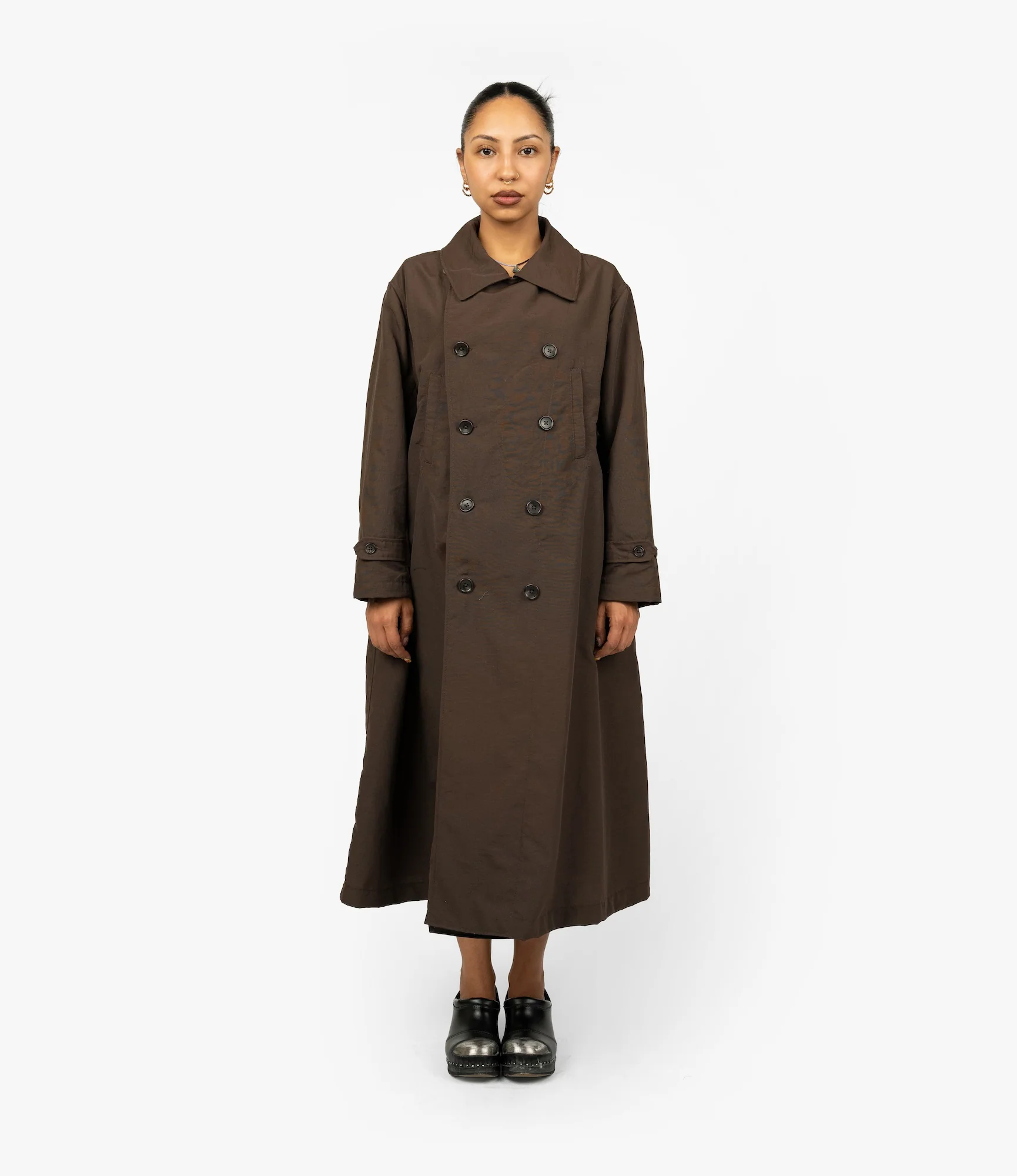 Pea Dress – Brown 4-Ply Taslan - Image 2