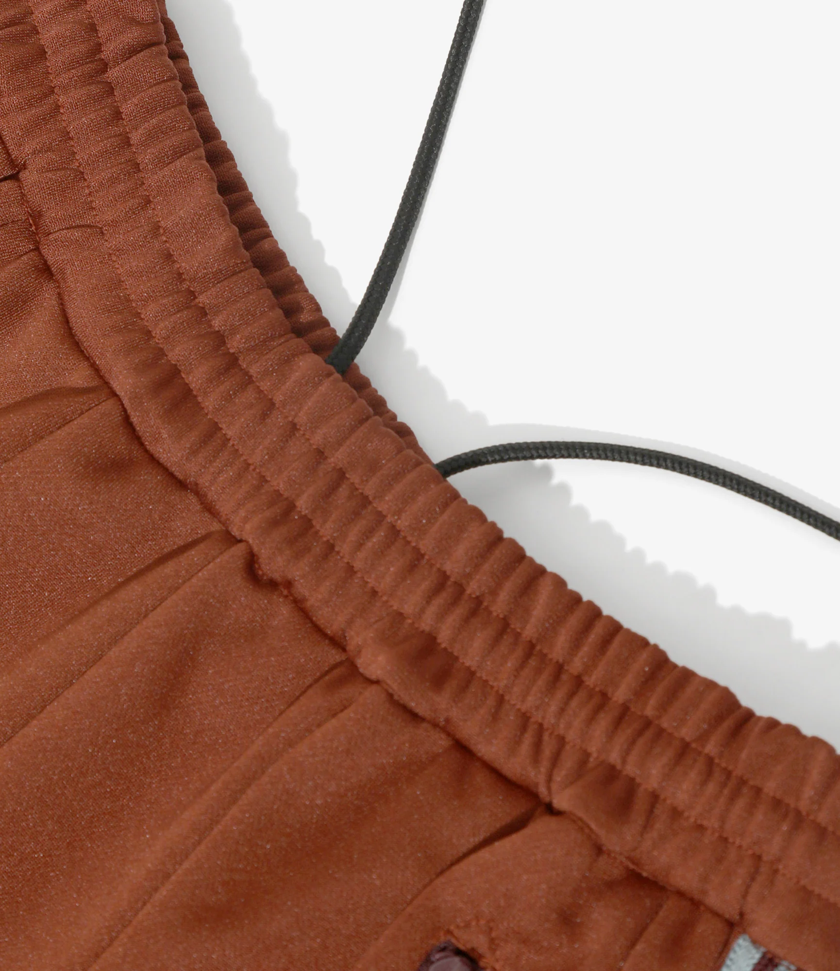 Pleated Track Skirt – Rust Poly Smooth - Image 3