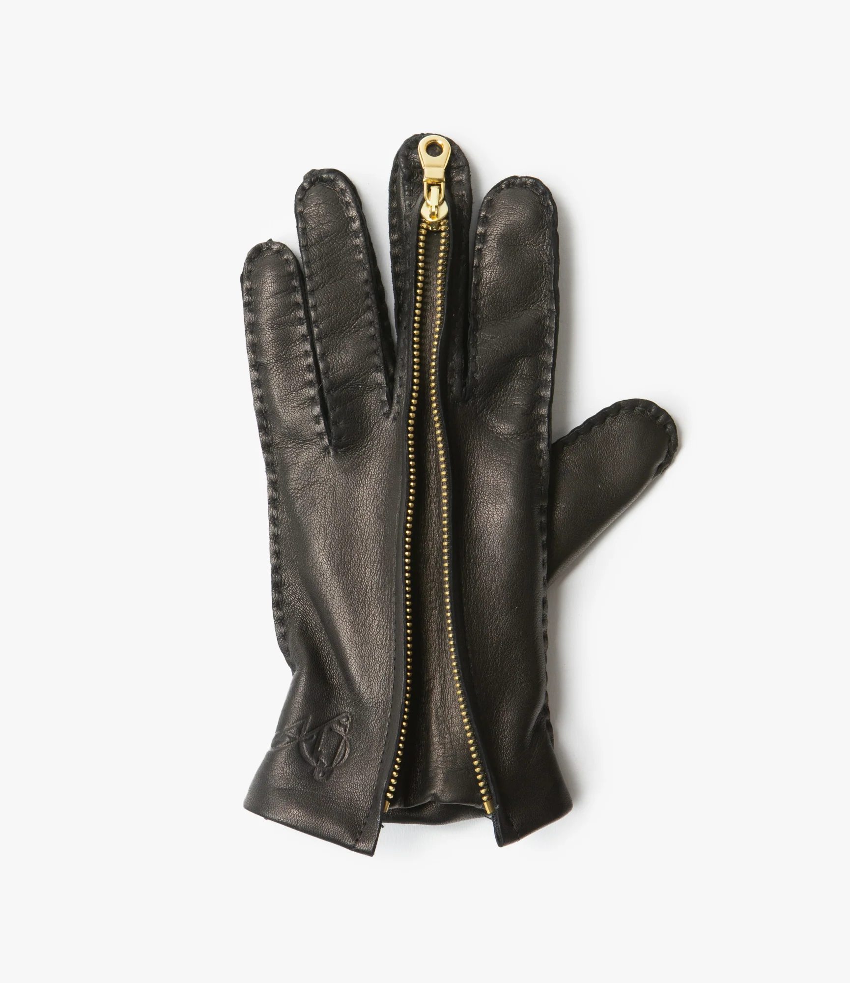 QR Lambskin Glove – Black - Image 3