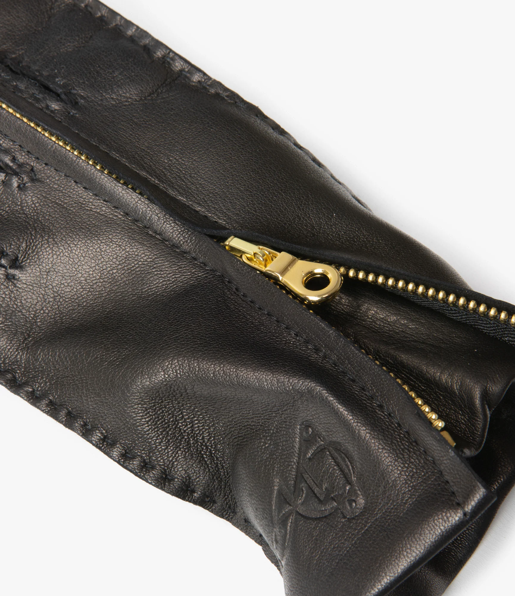 QR Lambskin Glove – Black - Image 4