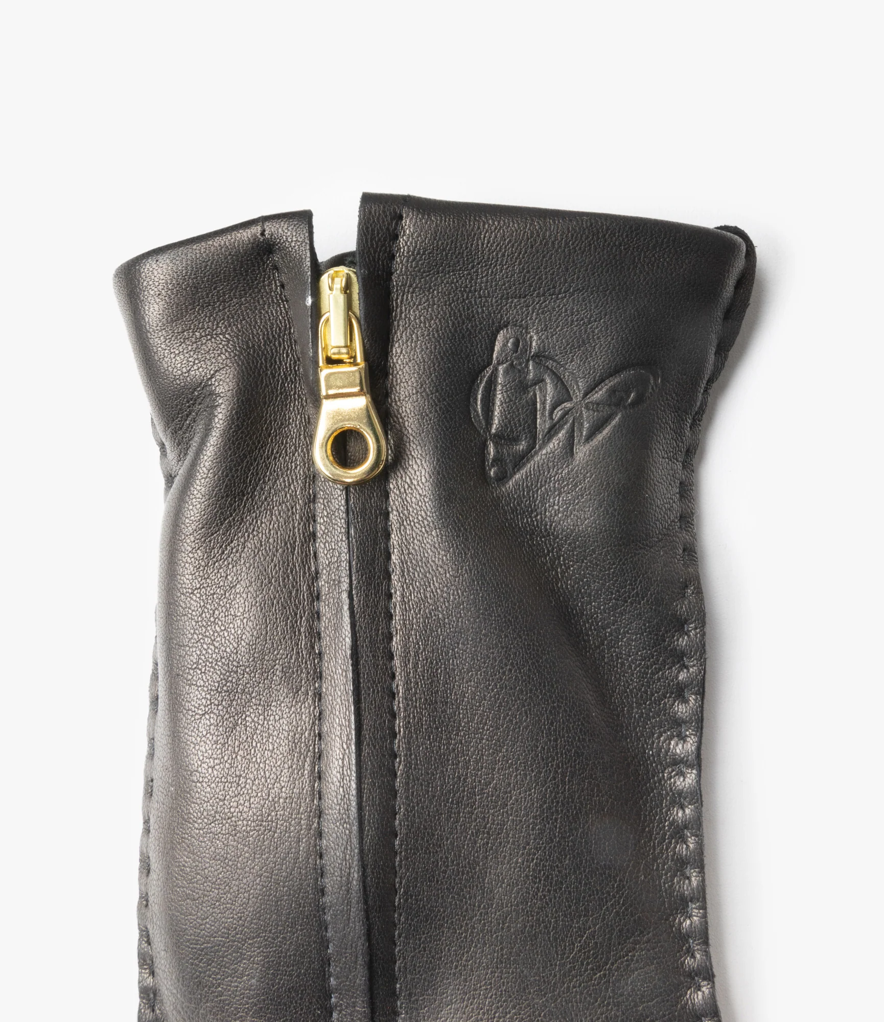QR Lambskin Glove – Black - Image 5