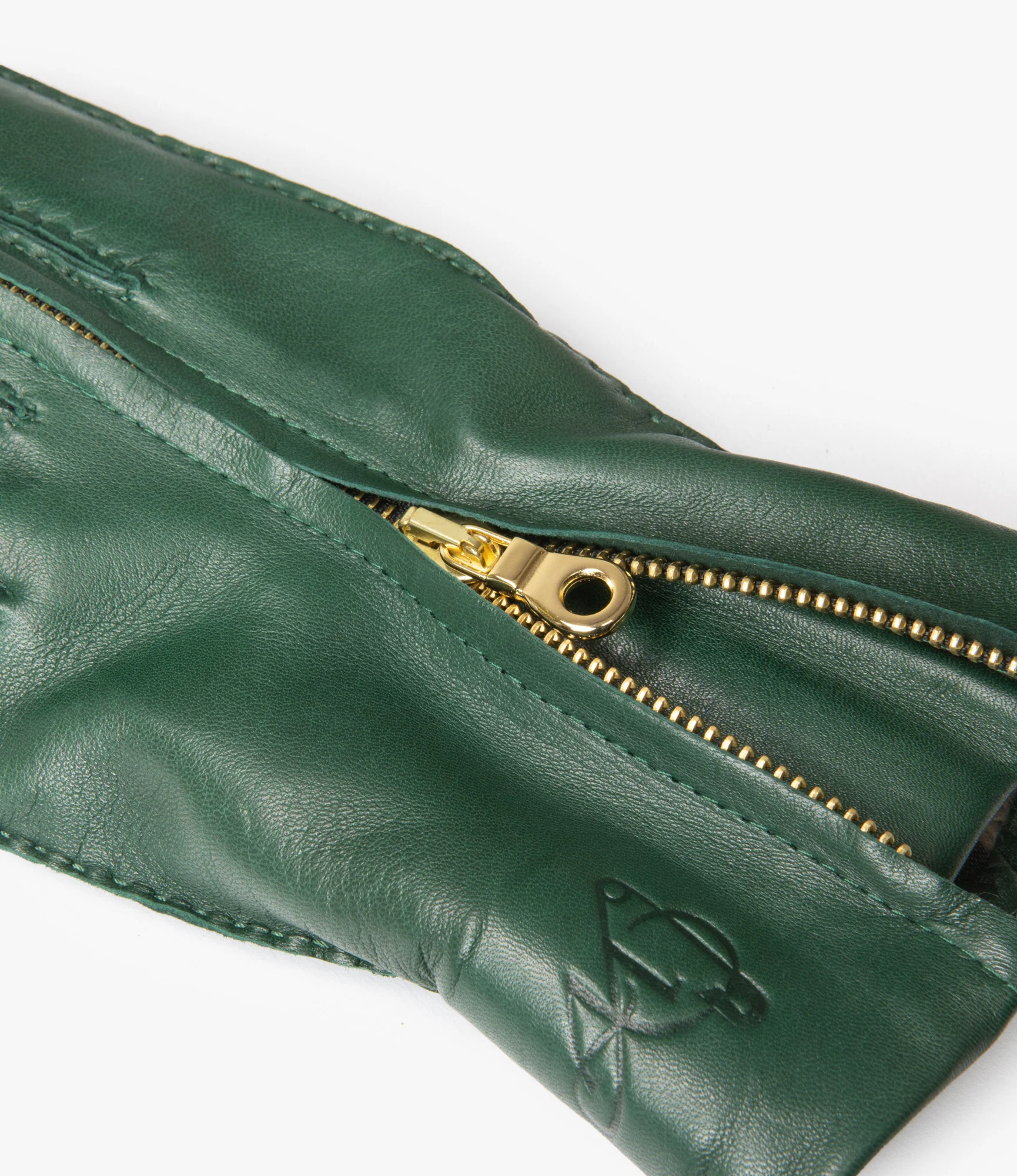 QR Lambskin Glove – Green - Image 4