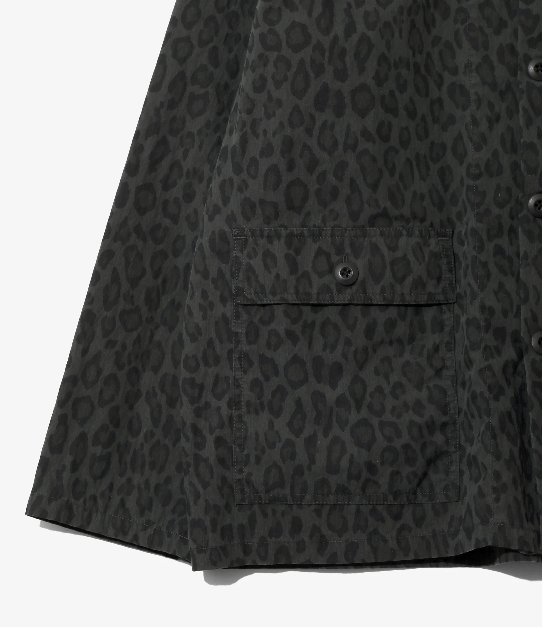 Ranger Shirt – Charcoal Leopard Poplin - Image 3