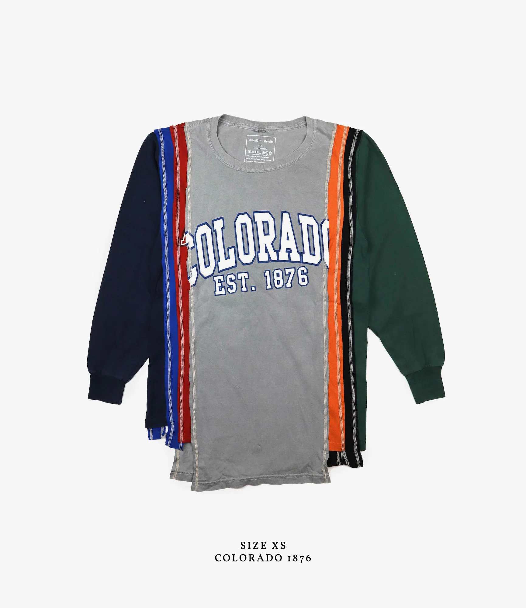 Long Sleeve 7 Cuts T-Shirt – Assorted College Prints - Image 3