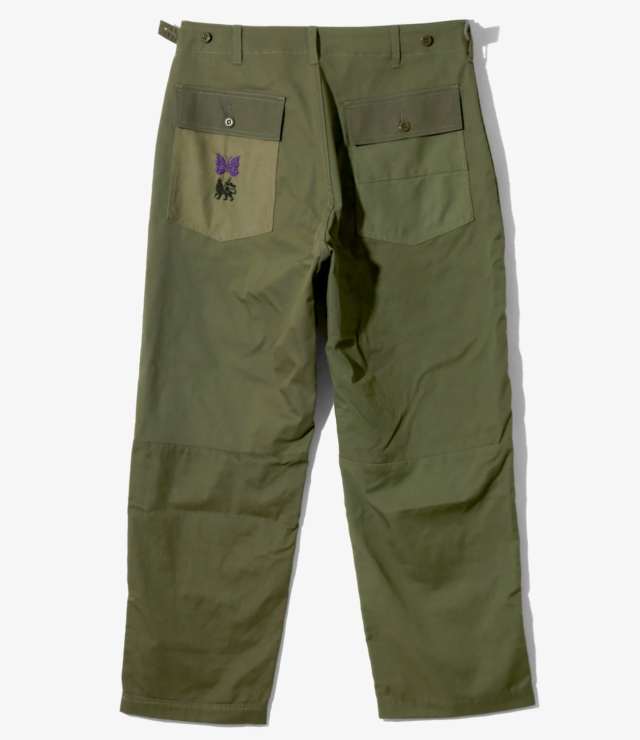 Fatigue Pant – Olive 'Peace to World' Slogan - Image 6