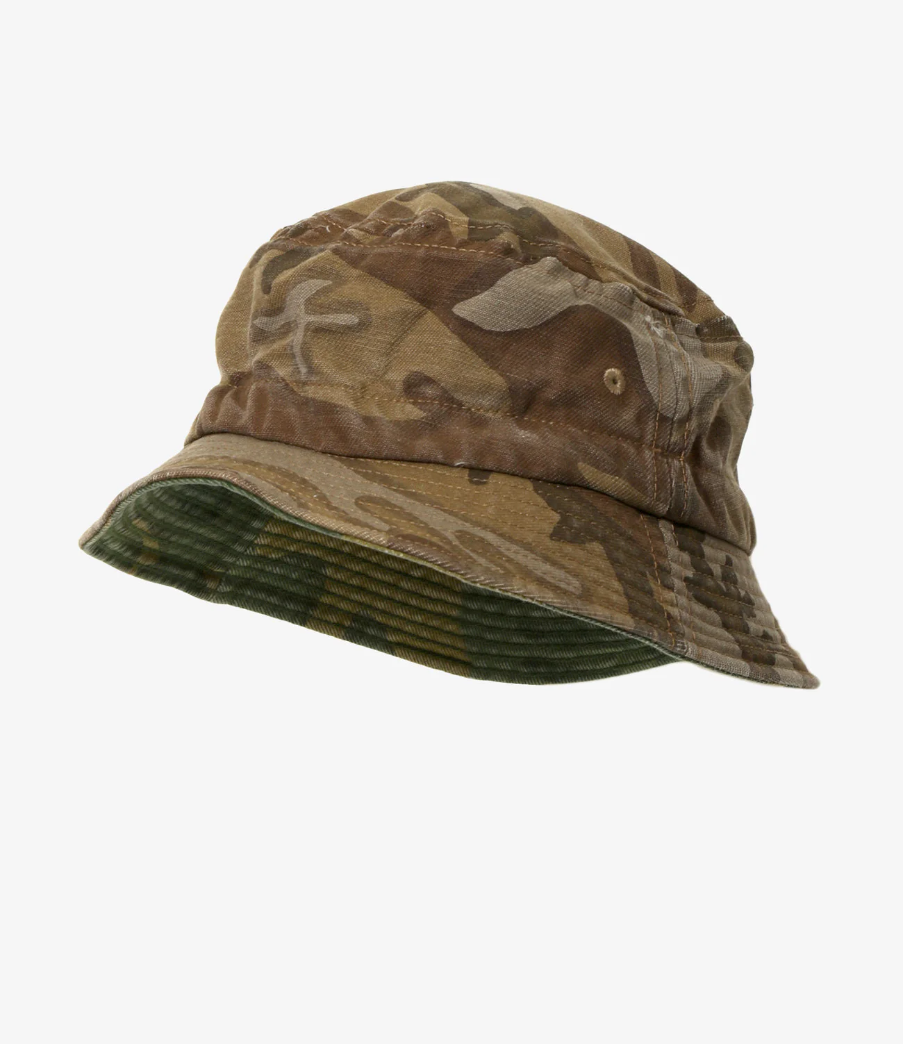 Reversible Bucket Hat – Camo Twill - Image 3