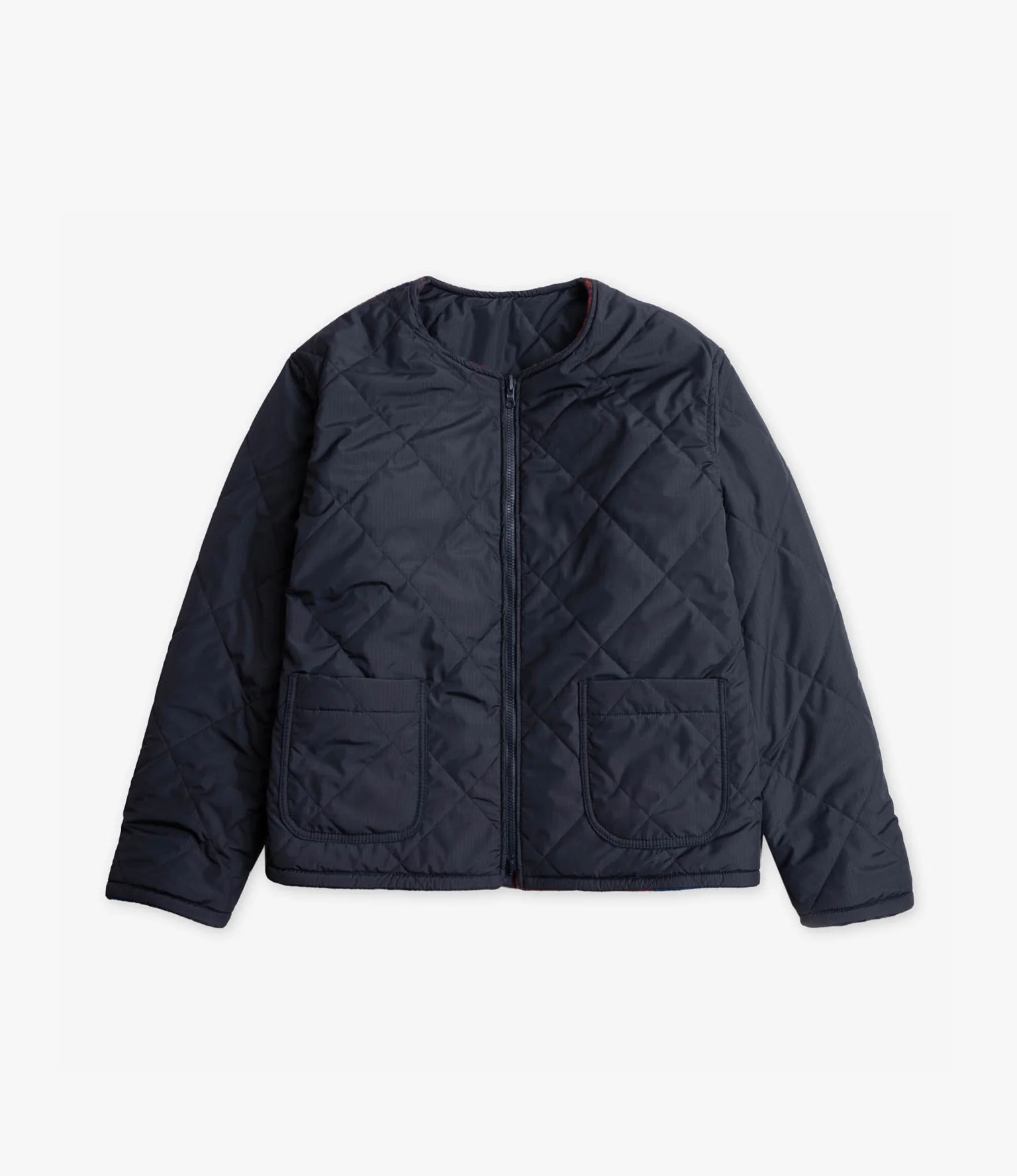 Reversible Cardigan Jacket – Mixed Argyle Wool - Image 2