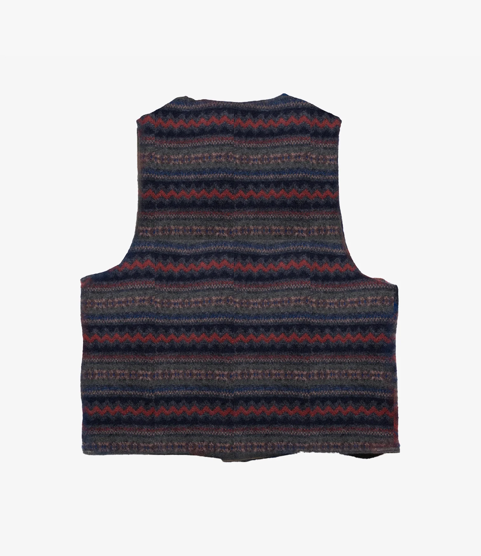 Reversible Vest – Mixed Argyle Wool - Image 5