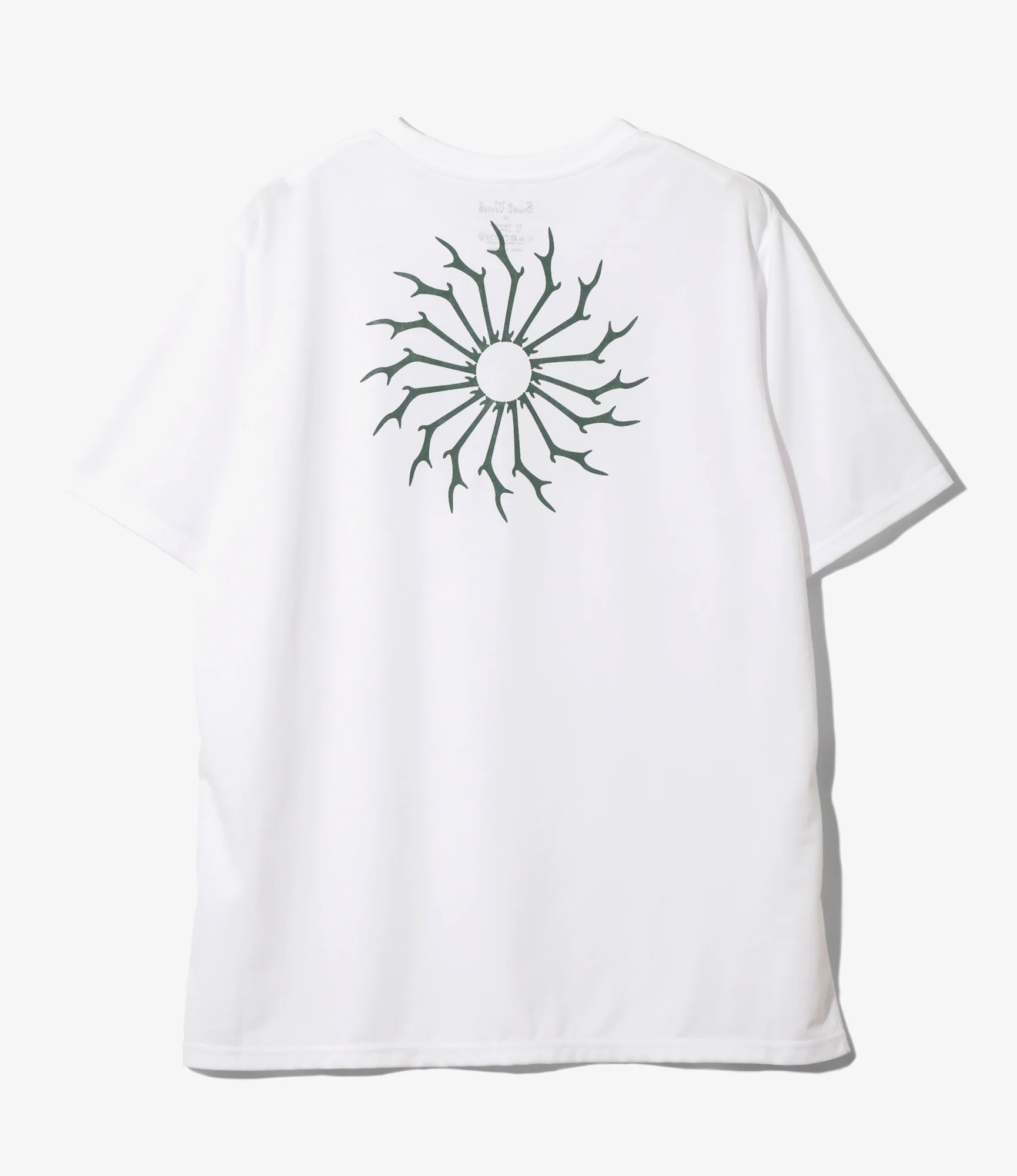 Round Pocket T-Shirt – White 'Circle Horn' Print - Image 3