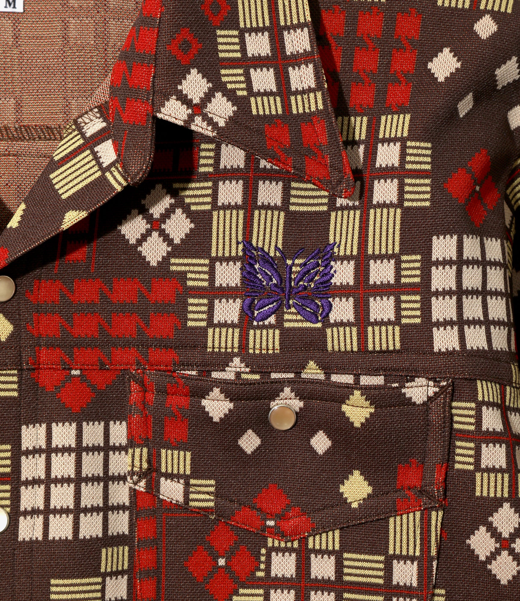Saddleman Shirt – Brown Jacquard - Image 2