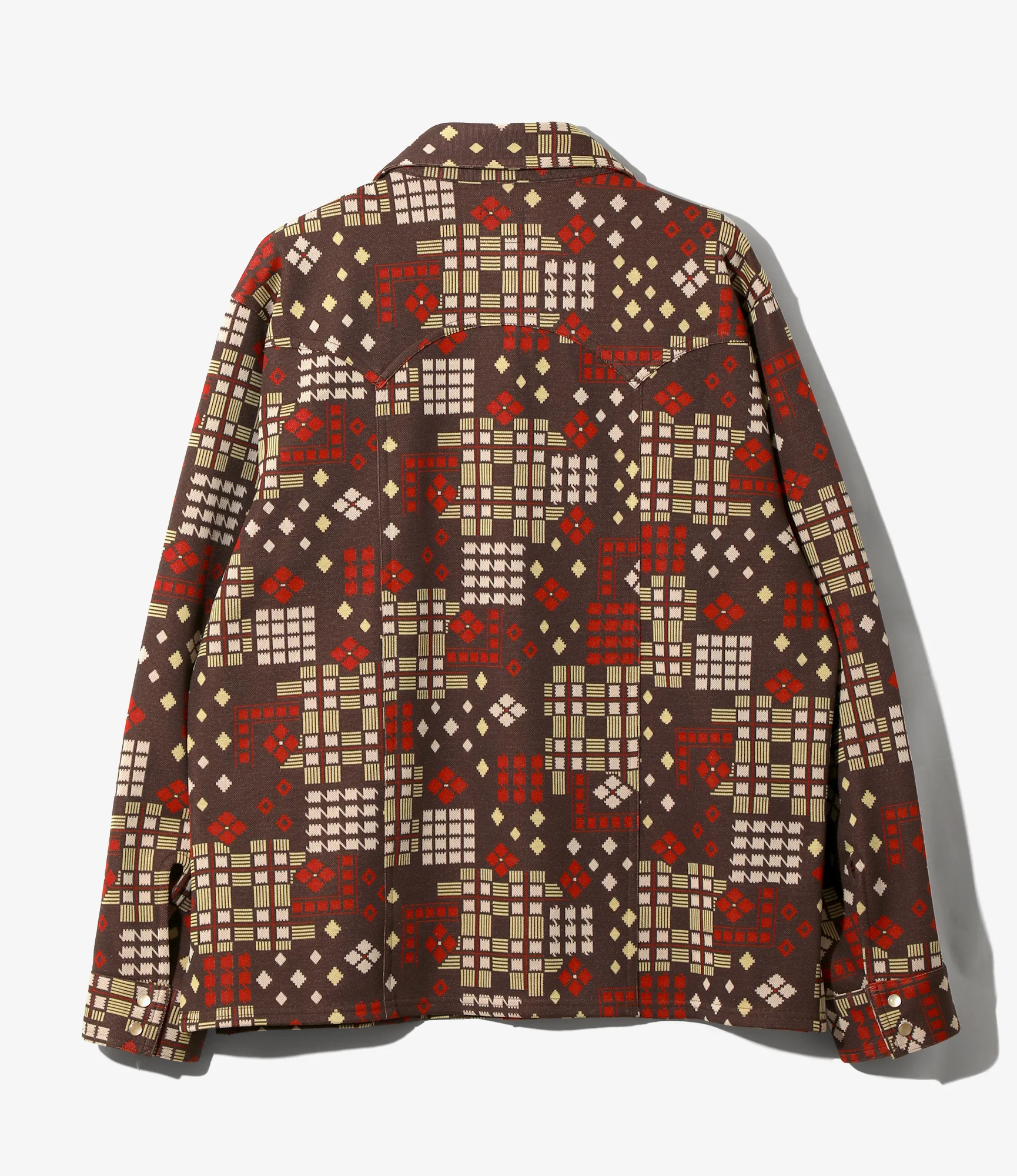 Saddleman Shirt – Brown Jacquard - Image 5