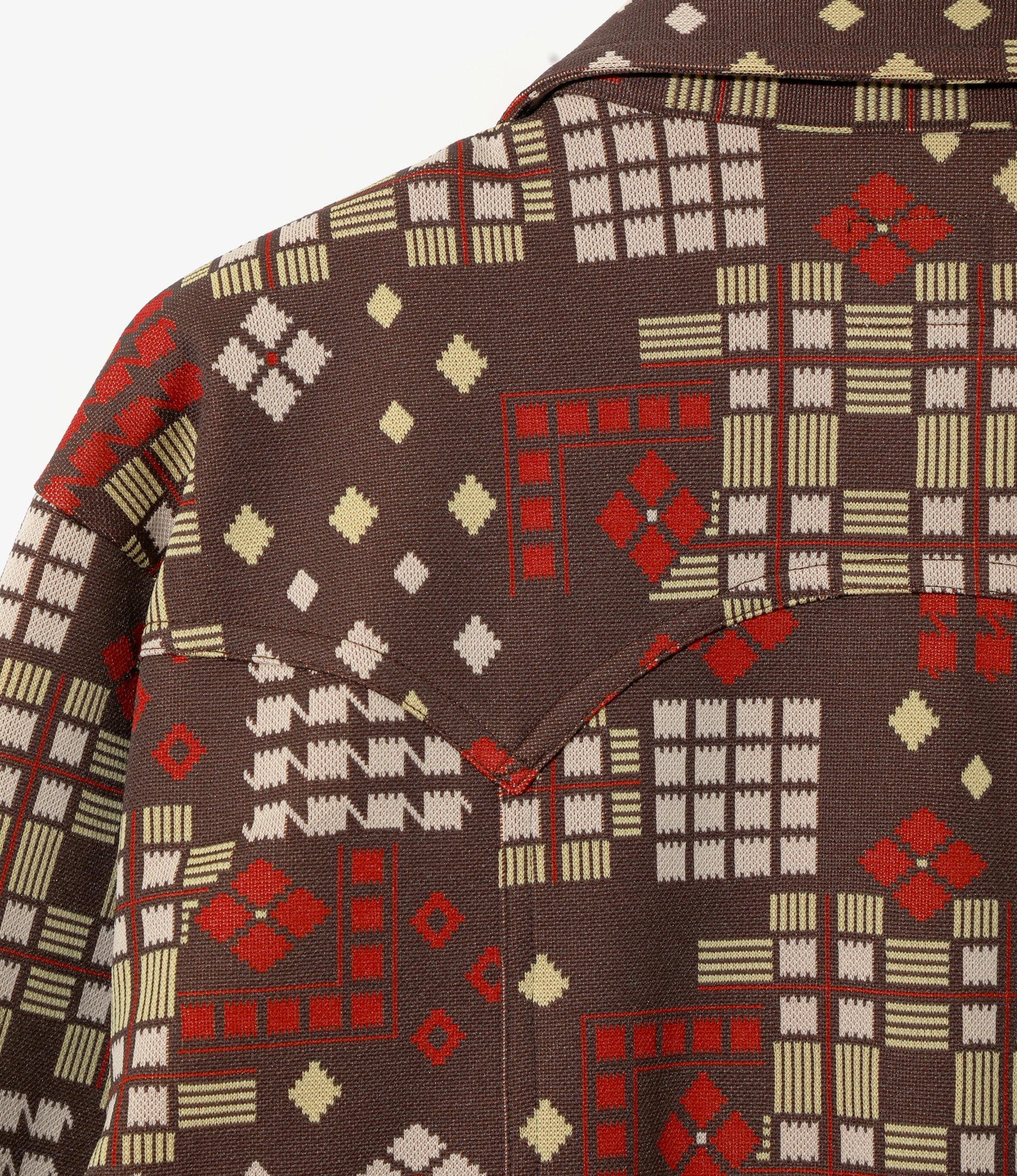 Saddleman Shirt – Brown Jacquard - Image 6