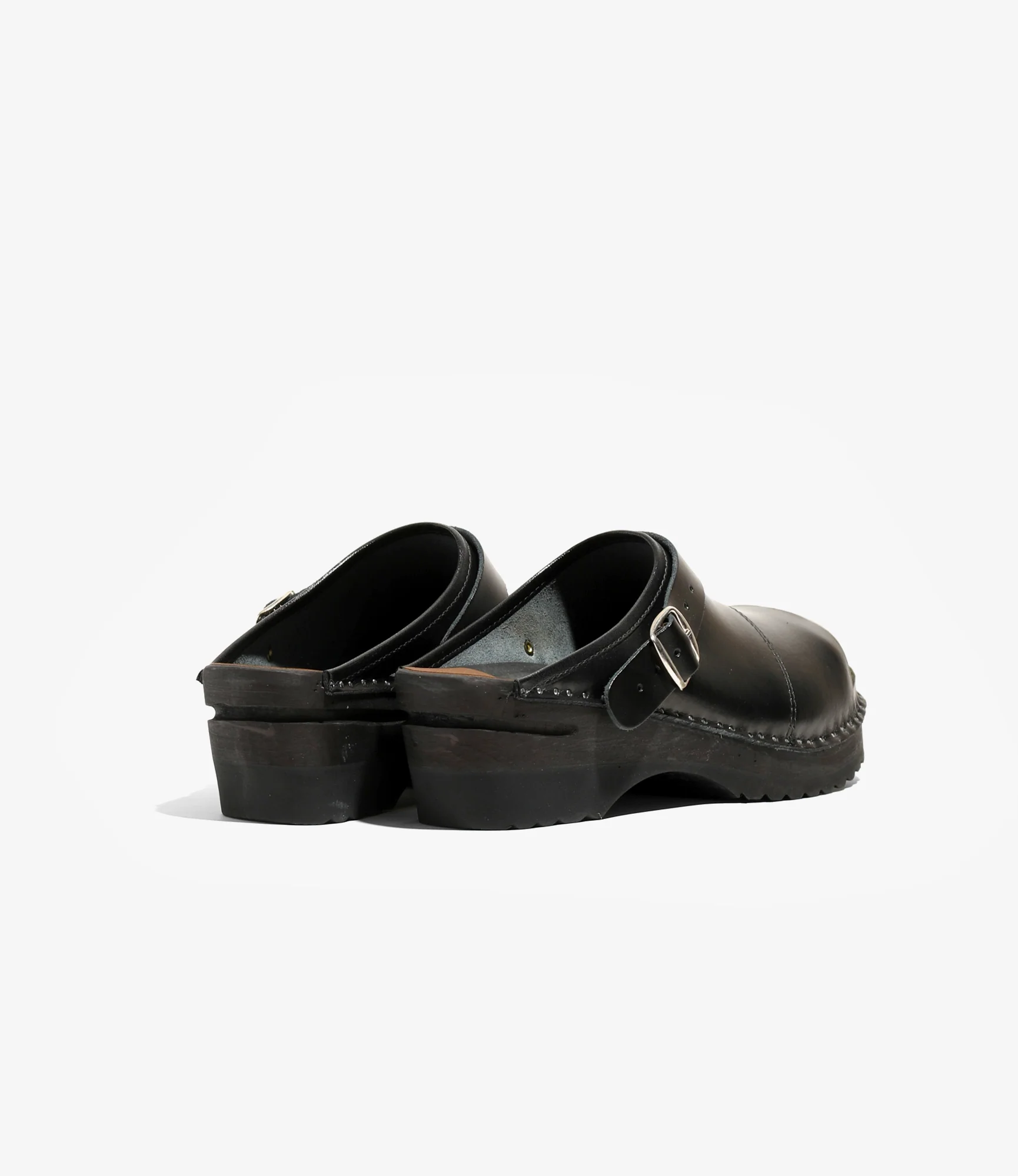 Steel Toe Safety Clog – Black Leather - Image 6