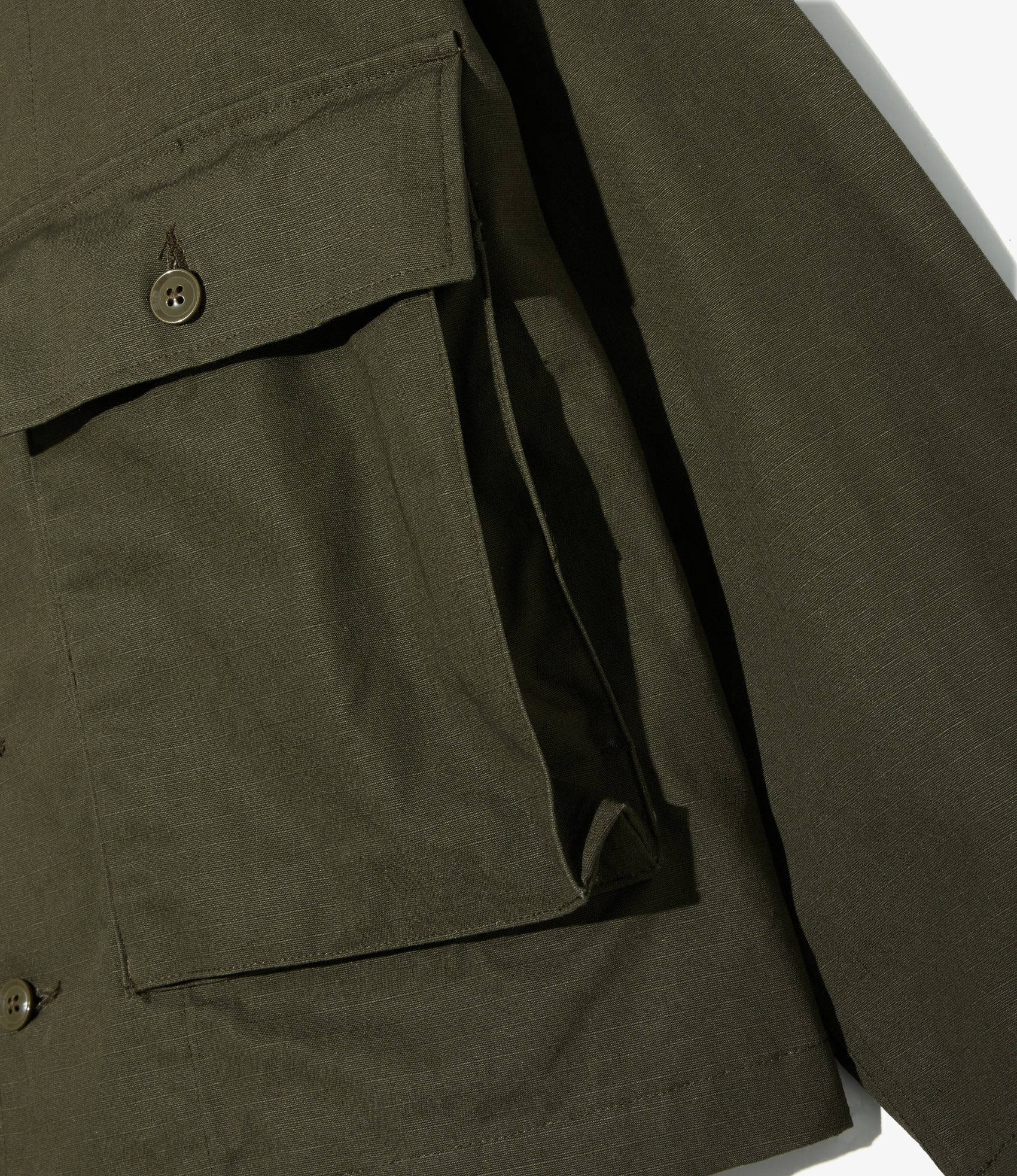 Sea Bees Jacket – Olive Heavy Ripstop Cotton - Image 2