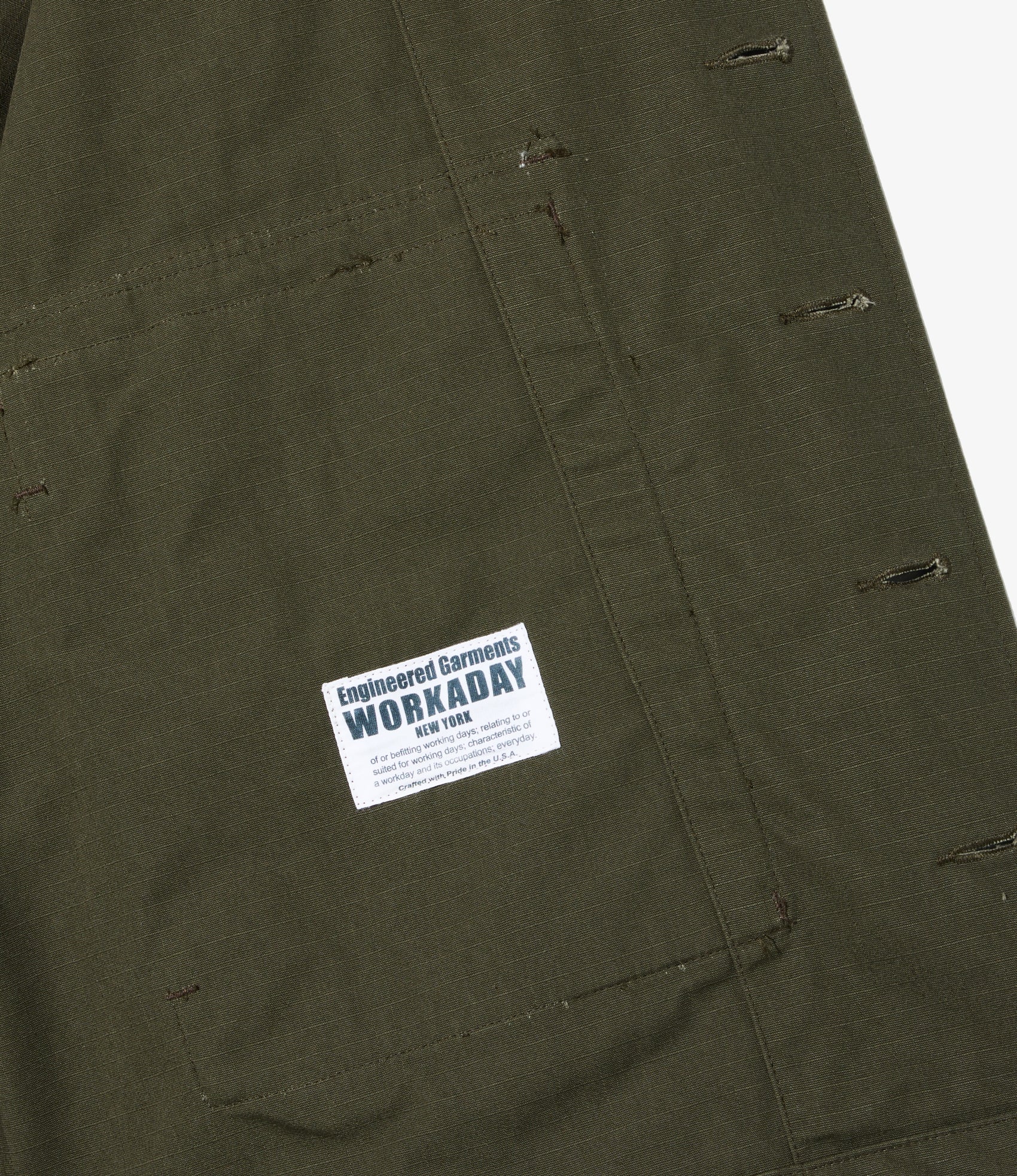 Sea Bees Jacket – Olive Heavy Ripstop Cotton - Image 4