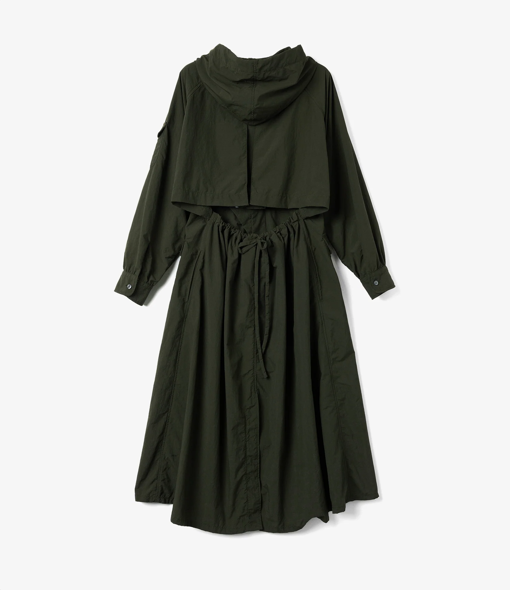 Shifting Dress – Dark Olive Recycled Polyester - Image 2