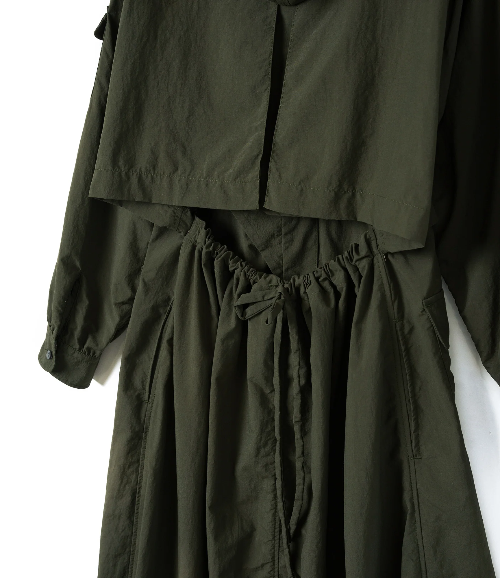 Shifting Dress – Dark Olive Recycled Polyester - Image 4
