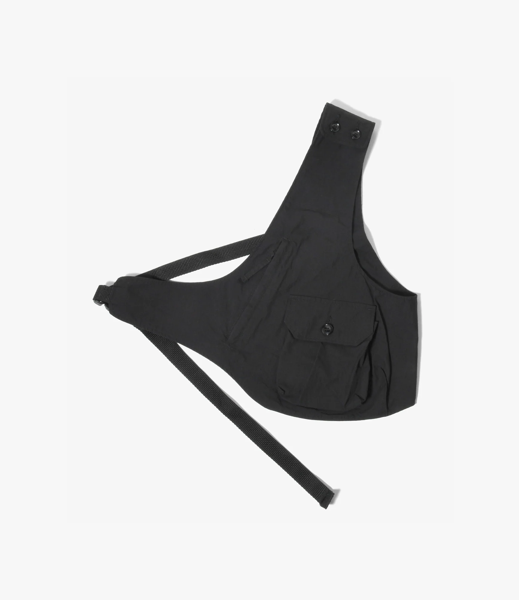 Shoulder Vest – Black Lightweight Nyco Poplin
