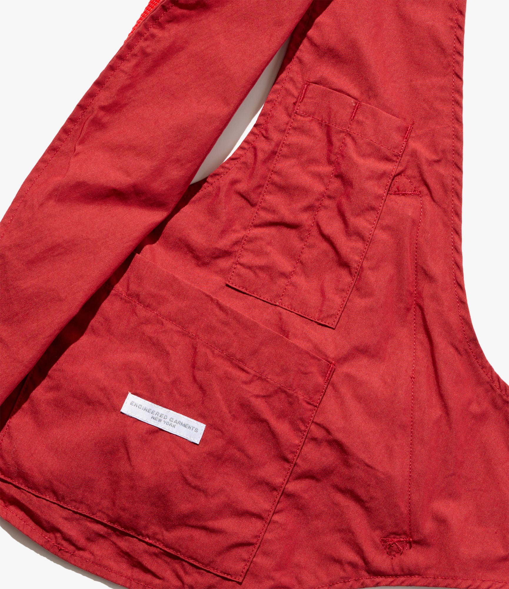 Shoulder Vest – Red Lightweight Nyco Poplin - Image 4