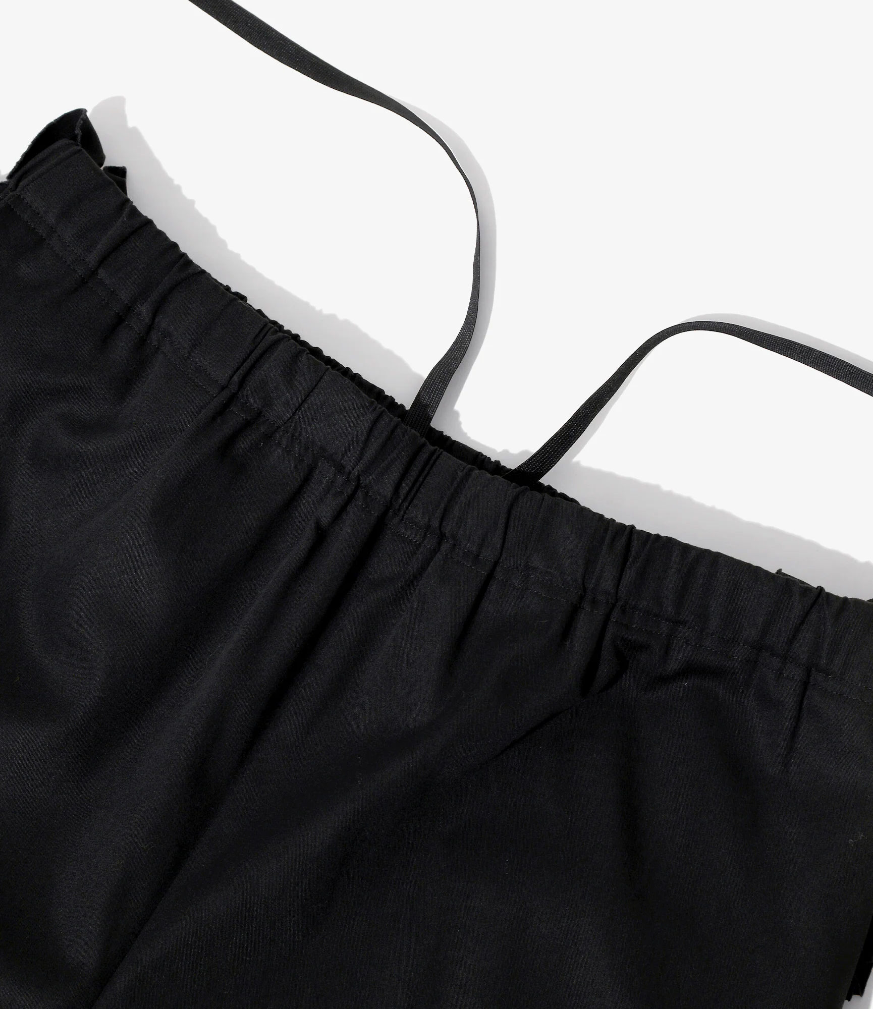 Side Frill Flared Pant – Black Twill - Image 3