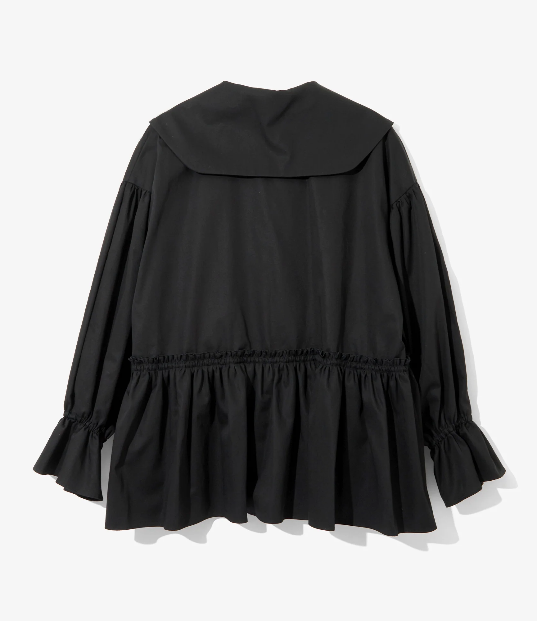 Single-Tiered Smock – Black Twill - Image 3
