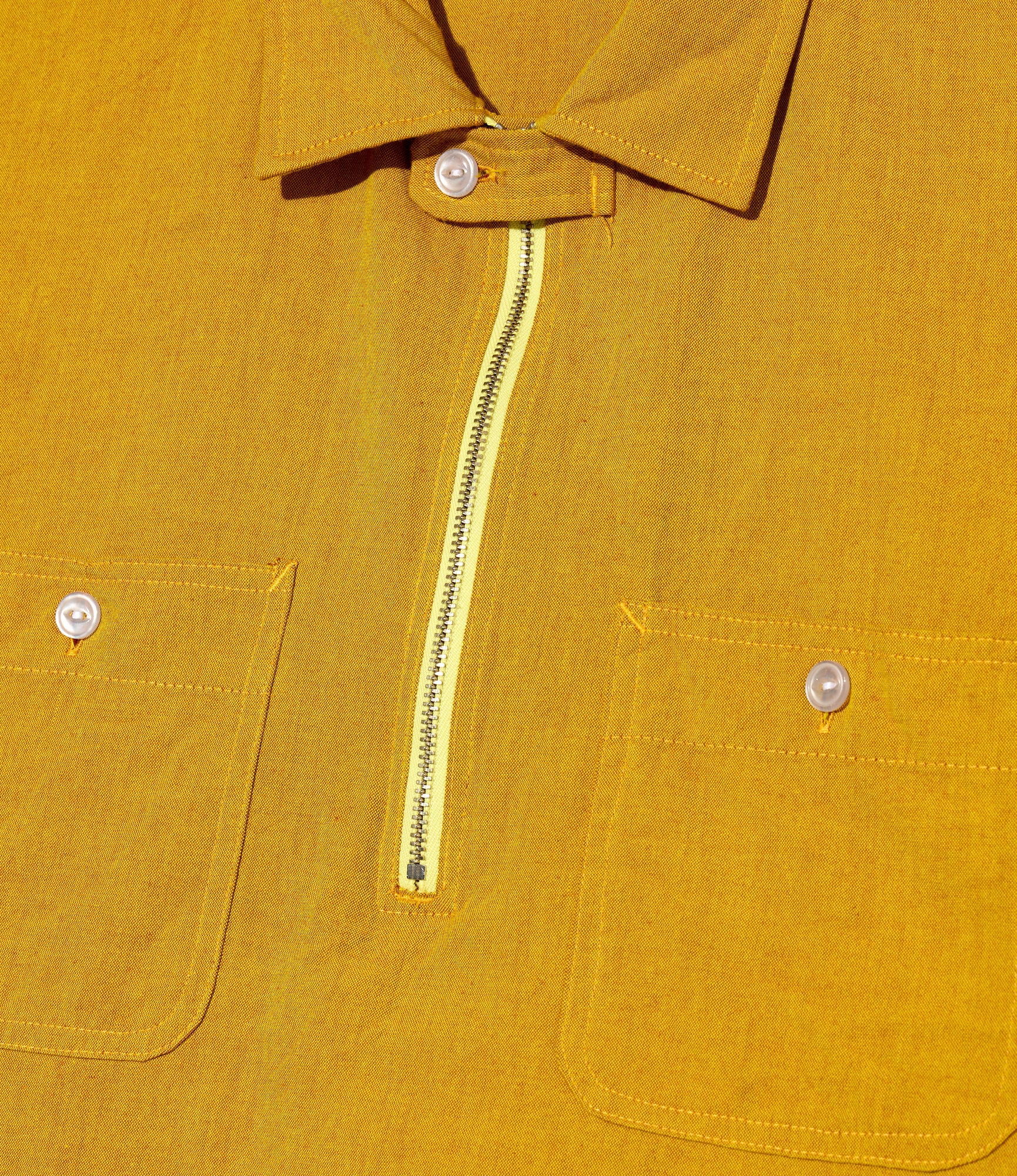 Spinnaker Shirt – Yellow Iridescent Cotton - Image 3