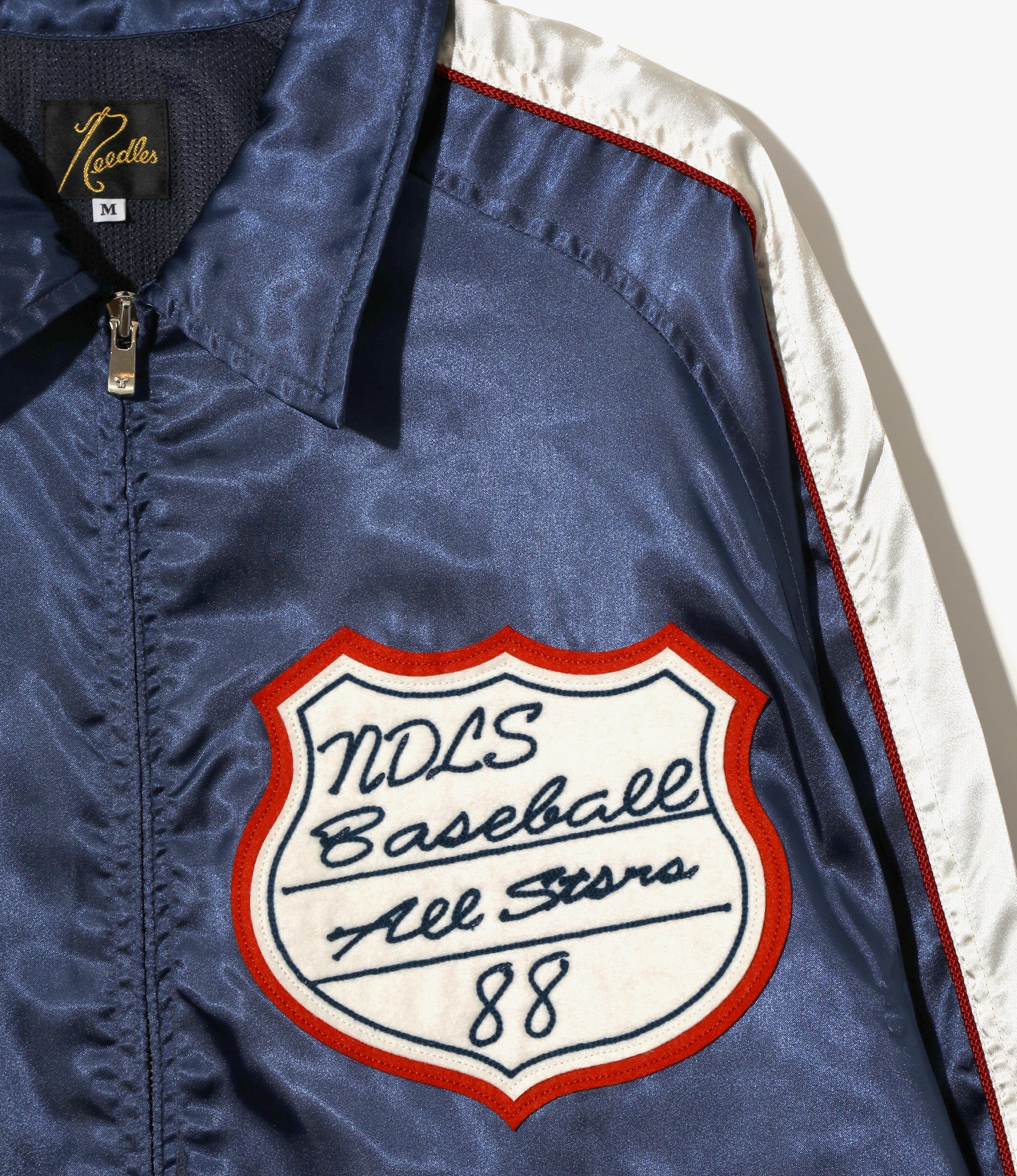 Stadium Jacket – Navy Sateen - Image 2