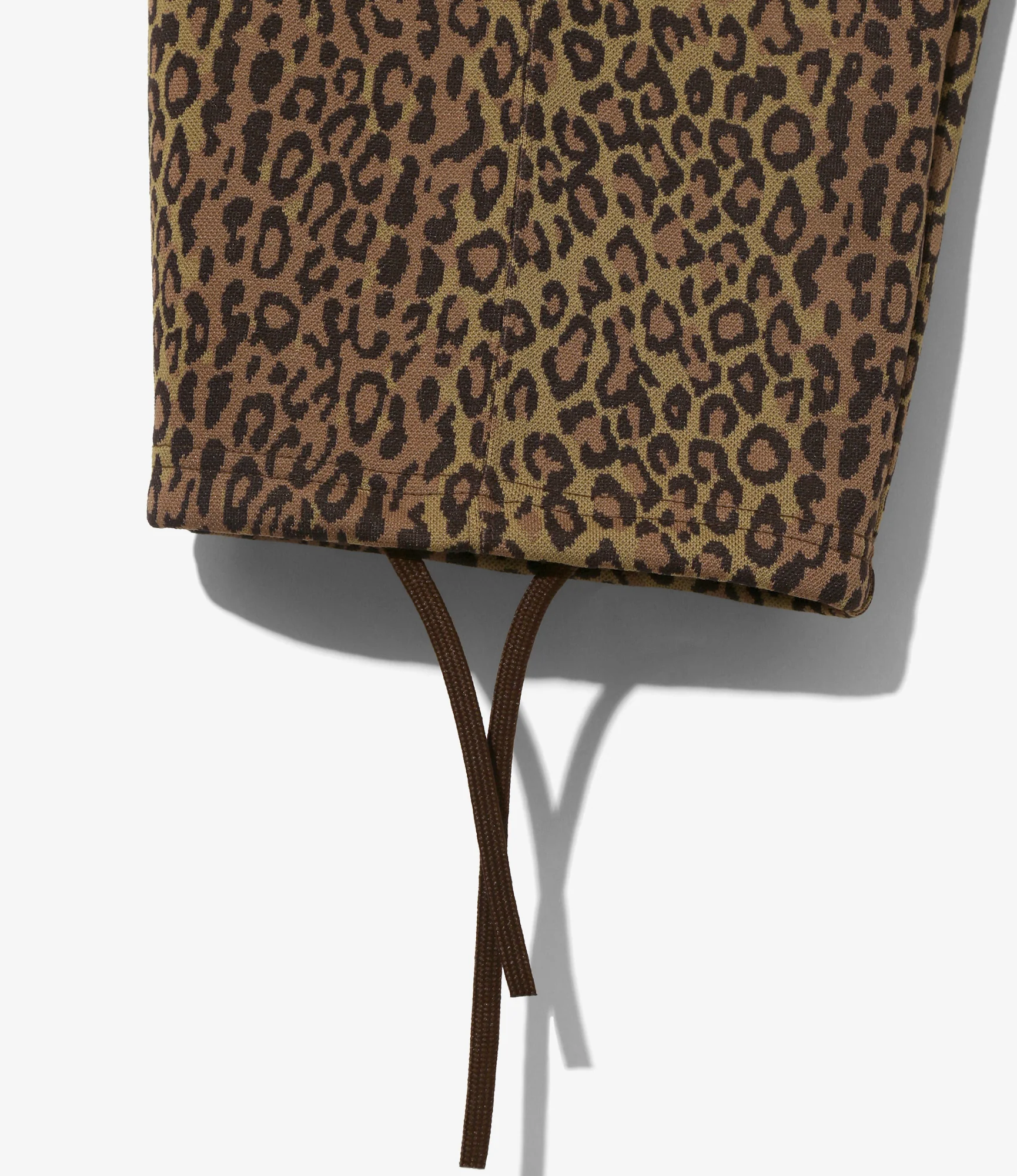 String Centre Seam Pant – Brown Leopard Jacquard - Image 4