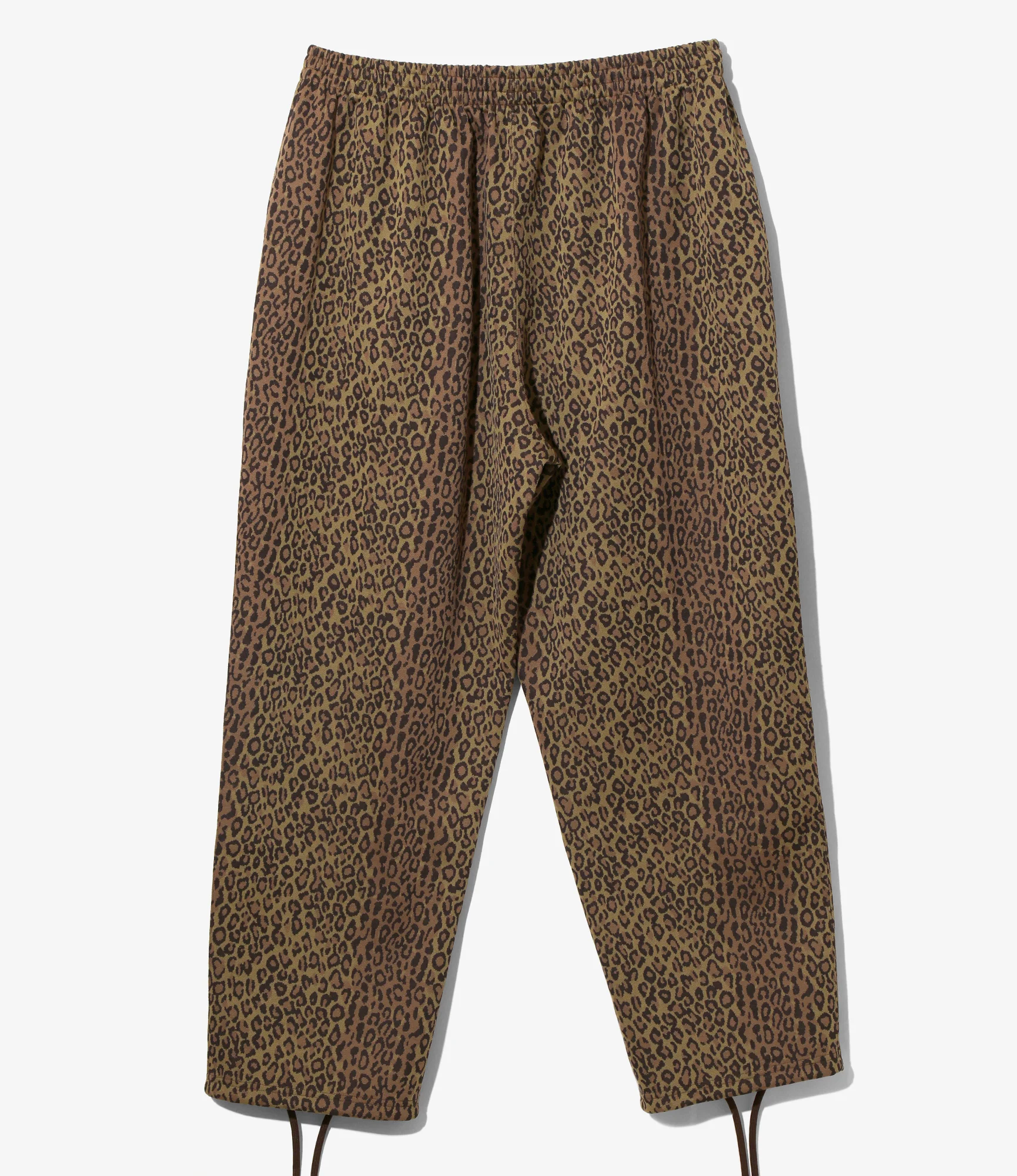 String Centre Seam Pant – Brown Leopard Jacquard - Image 5