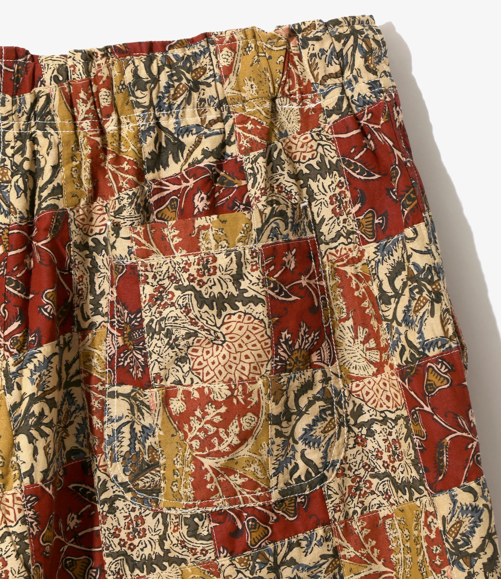 String Slack Short – Patchwork Batik Print - Image 4