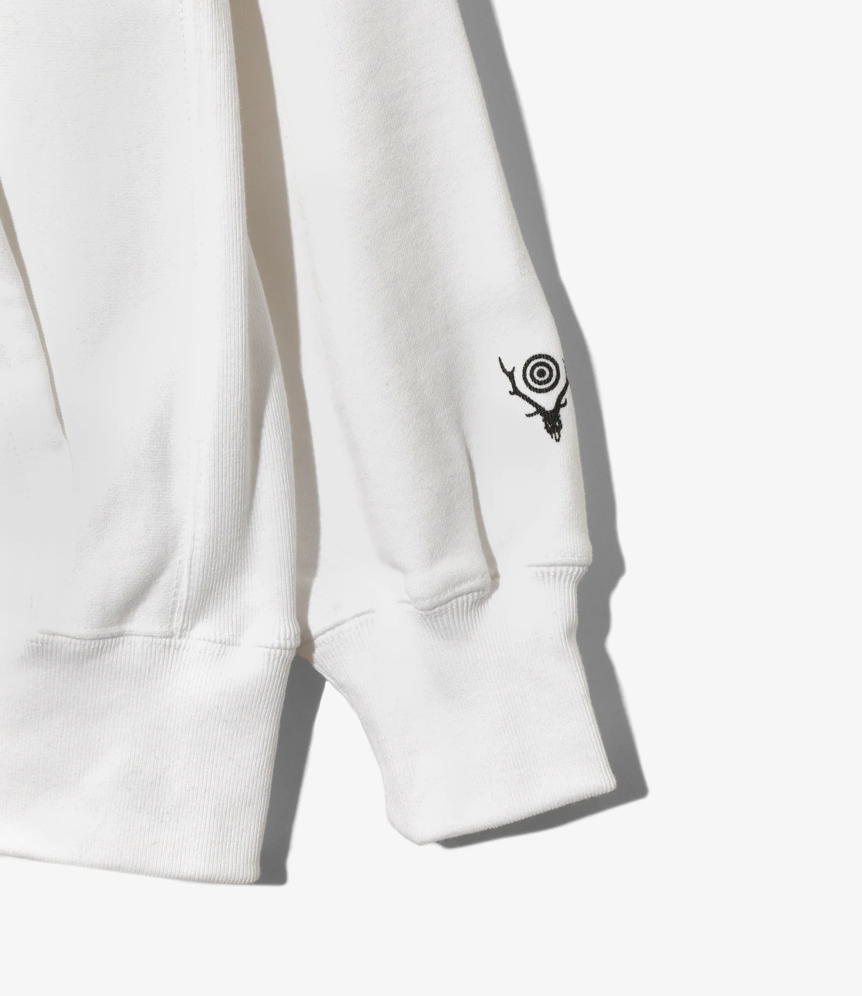 Sweat Parka – White 'Trouts' Print - Image 3