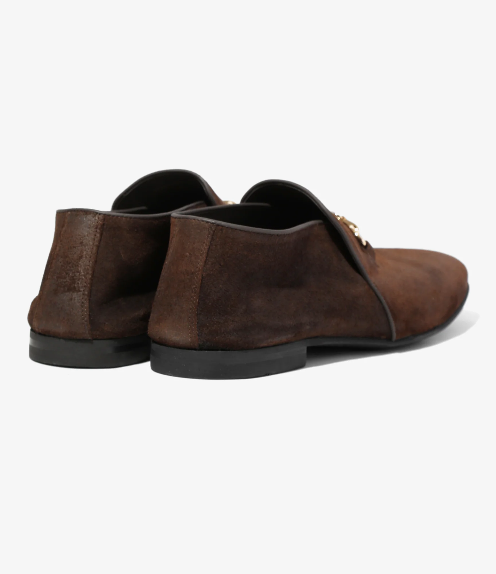 Tassel Bit Slip-On Chukka Boot – Brown Rough Out - Image 6