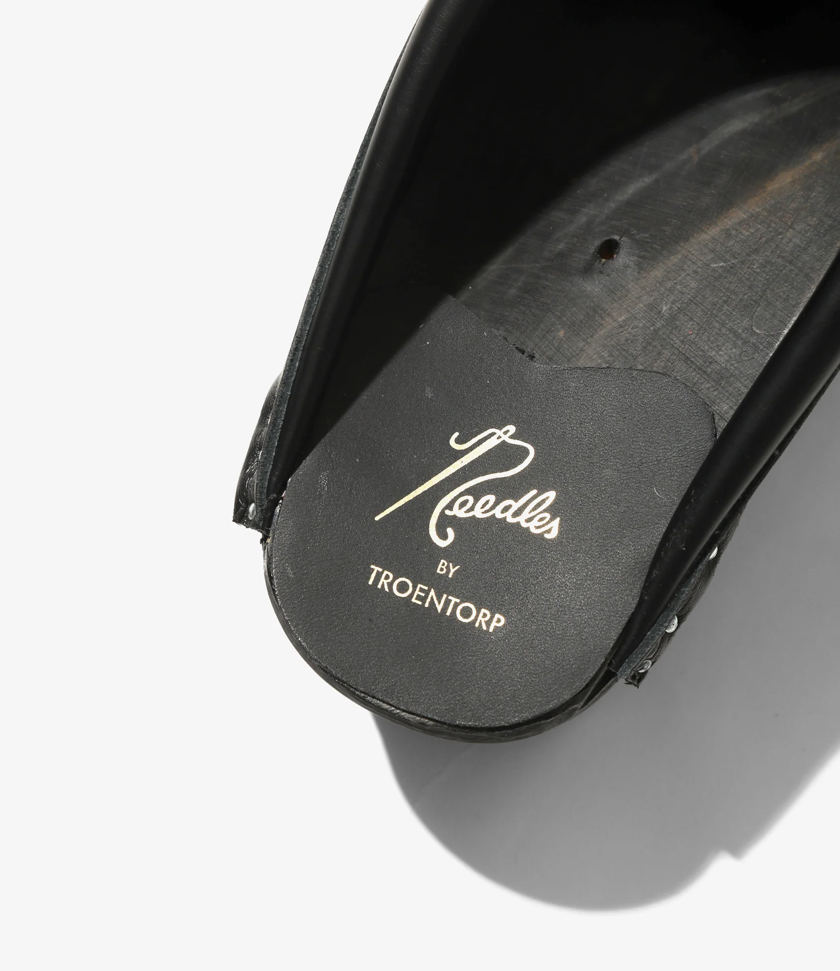 Twin Tassel Clog – Black Leather - Image 5