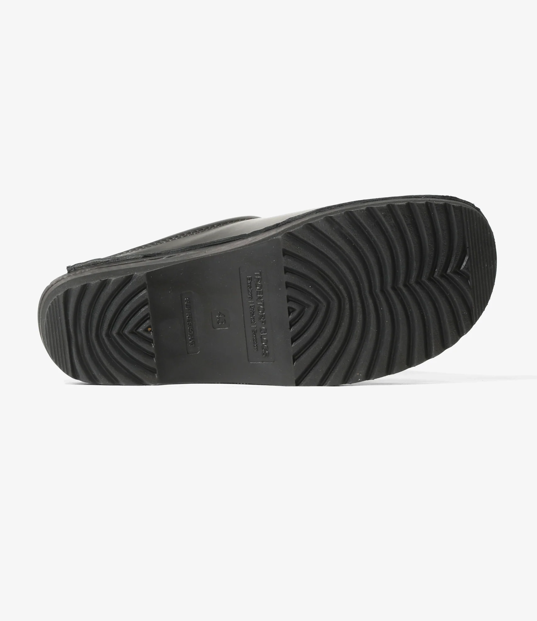 Twin Tassel Clog – Black Leather - Image 7